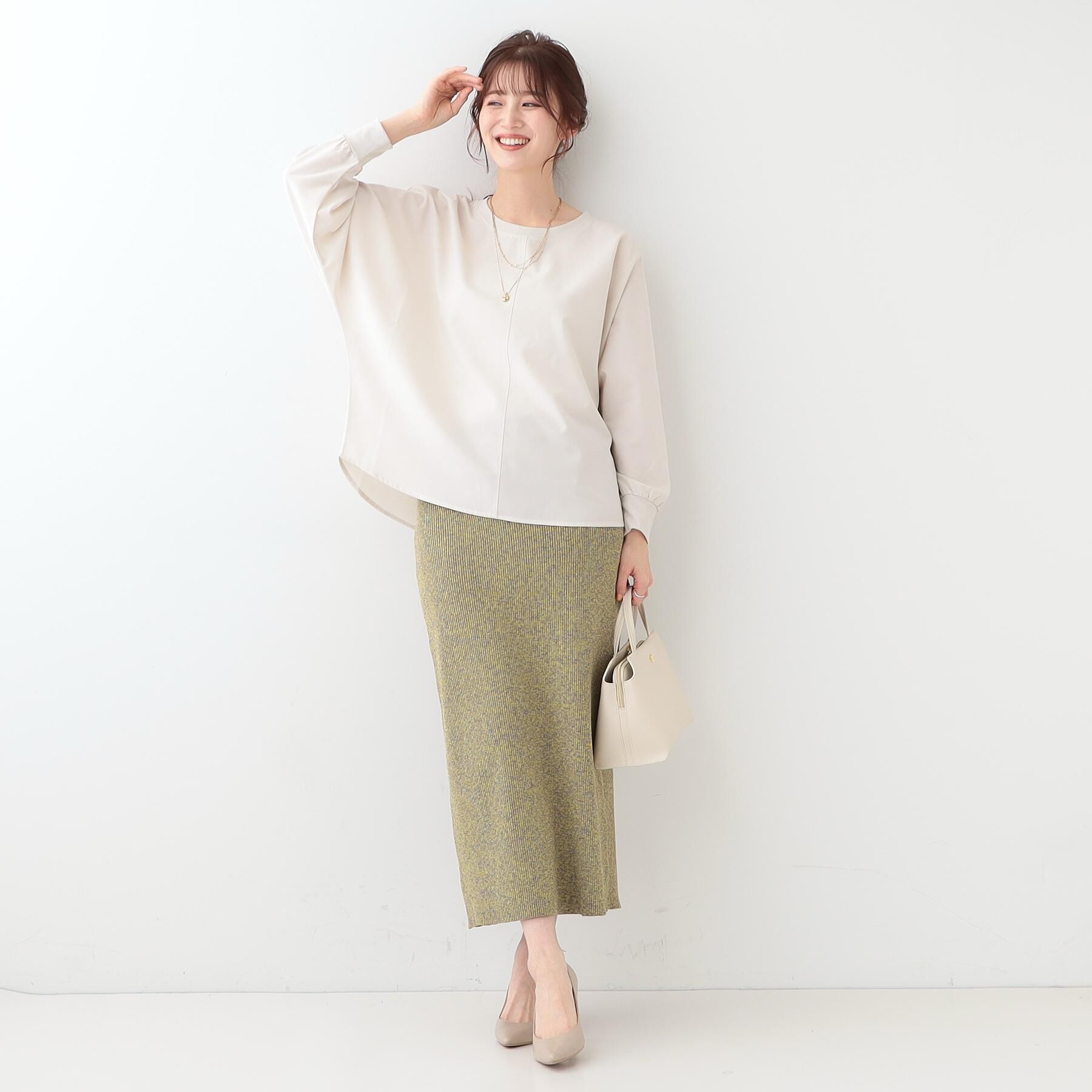 SHOO･LA･RUE「【高レビュー/洗える/洗濯後シワになりにくい/体型カバー】お袖ゆったり さらさらドルマンブラウス」|シャツ・ブラウス|