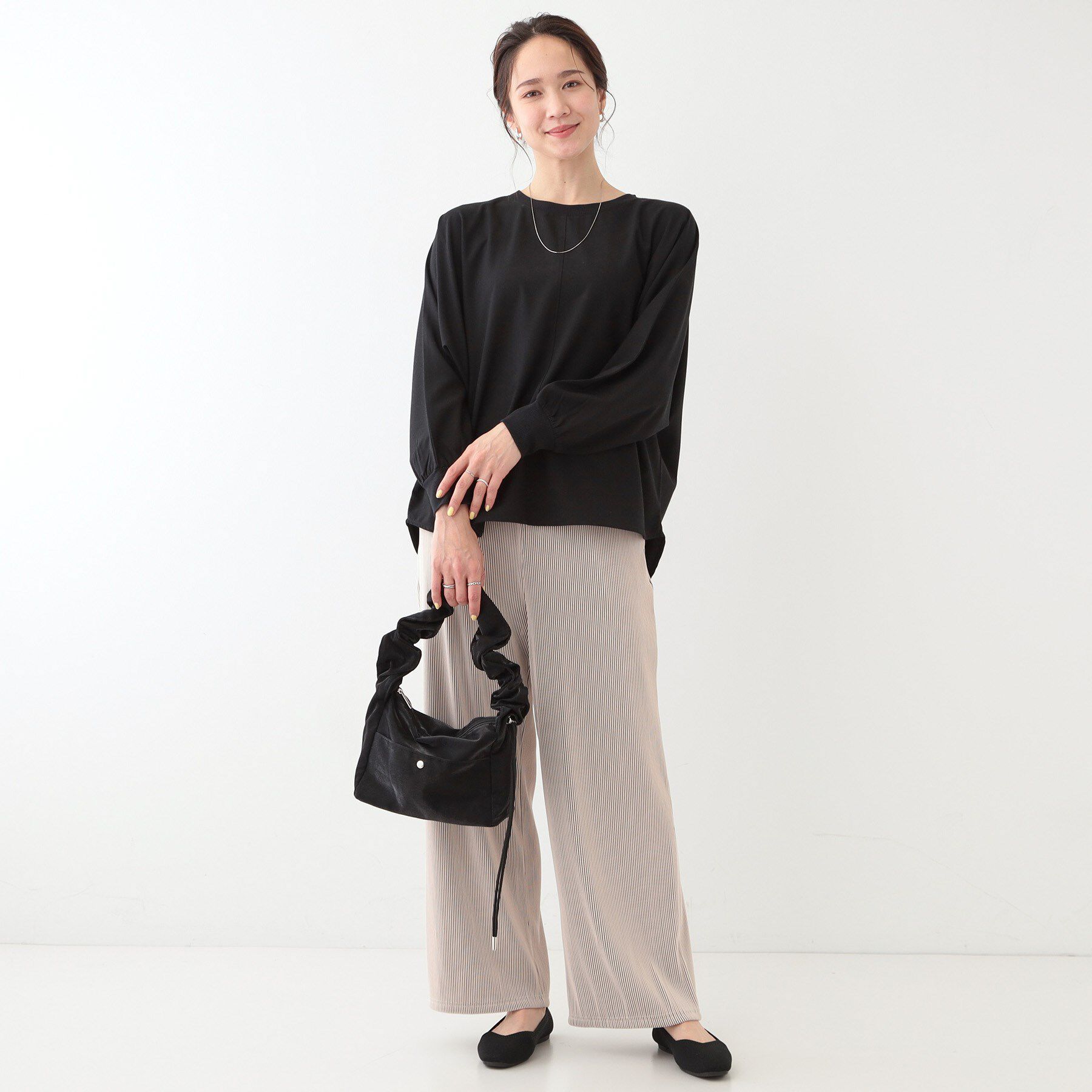 SHOO･LA･RUE「【高レビュー/洗える/洗濯後シワになりにくい/体型カバー】お袖ゆったり さらさらドルマンブラウス」|シャツ・ブラウス|