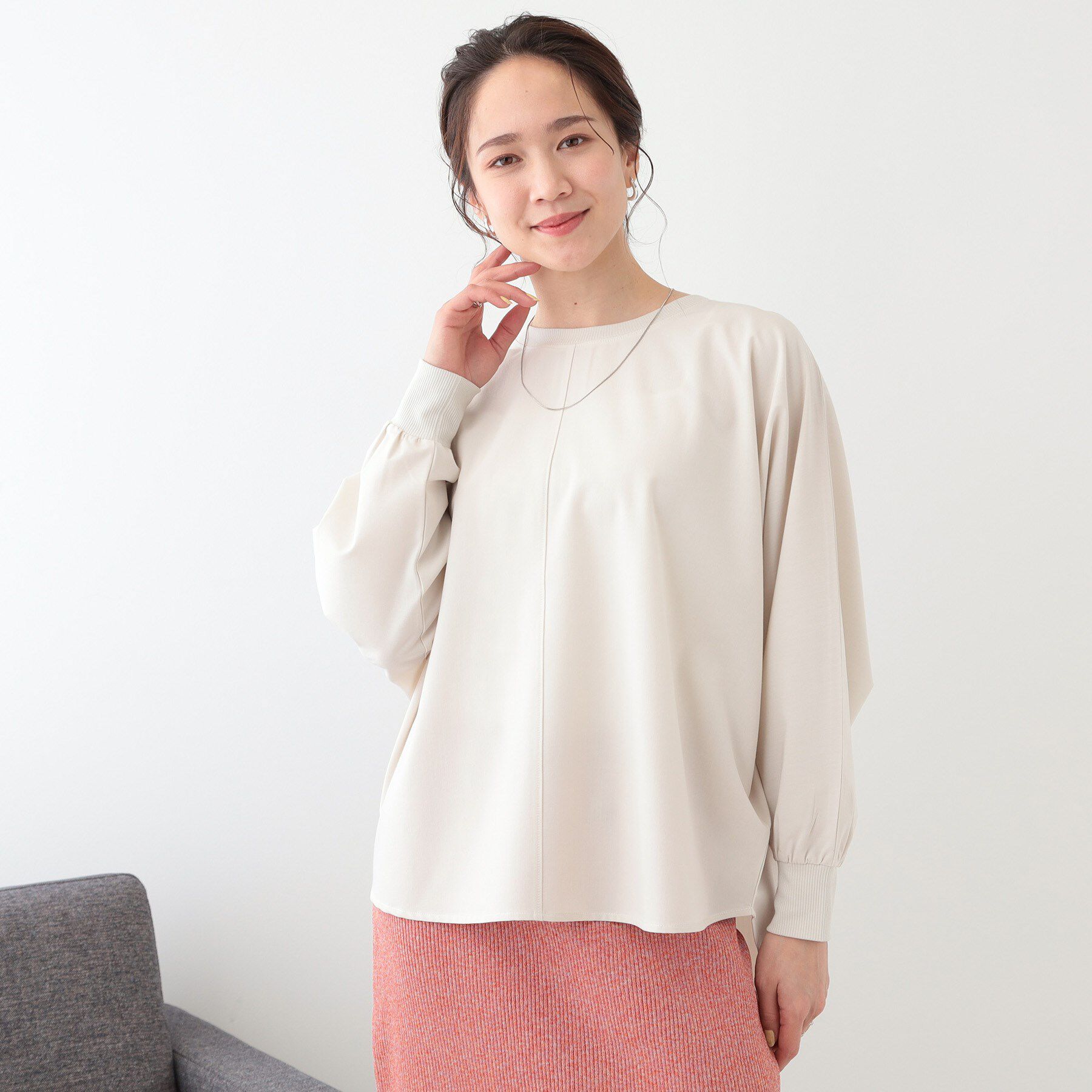 SHOO･LA･RUE「【高レビュー/洗える/洗濯後シワになりにくい/体型カバー】お袖ゆったり さらさらドルマンブラウス」|シャツ・ブラウス|