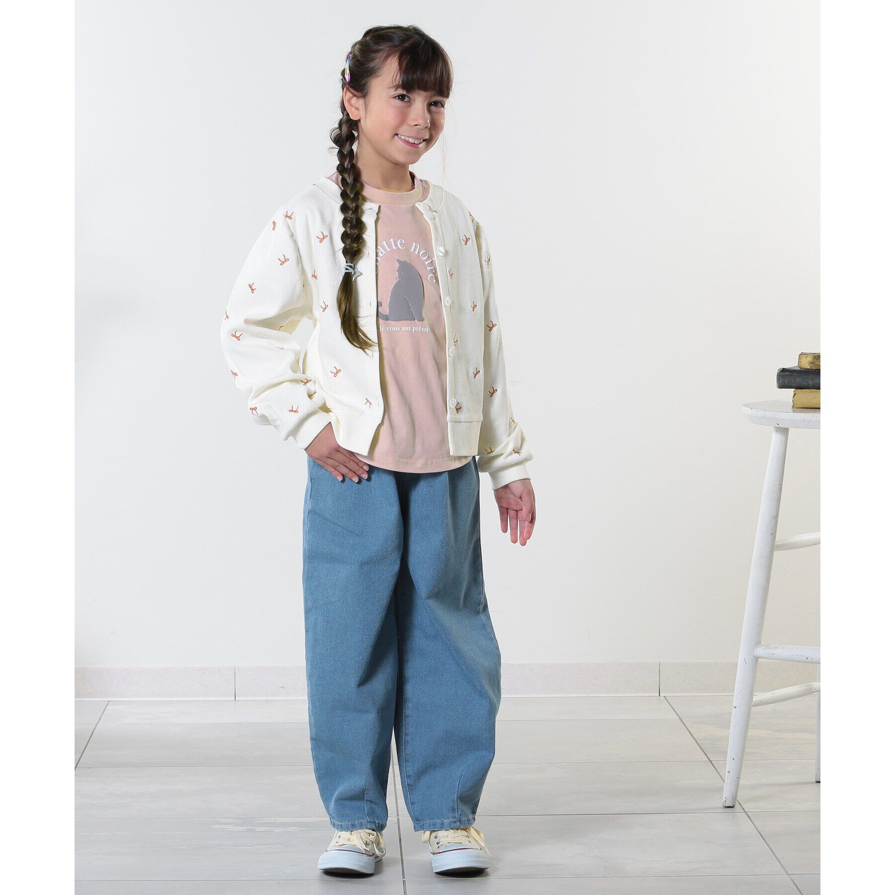 SHOO･LA･RUE「【100-150cm/洗える/姉妹リンク可】GIRLS プリントアソートロンT」|Tシャツ・カットソー|