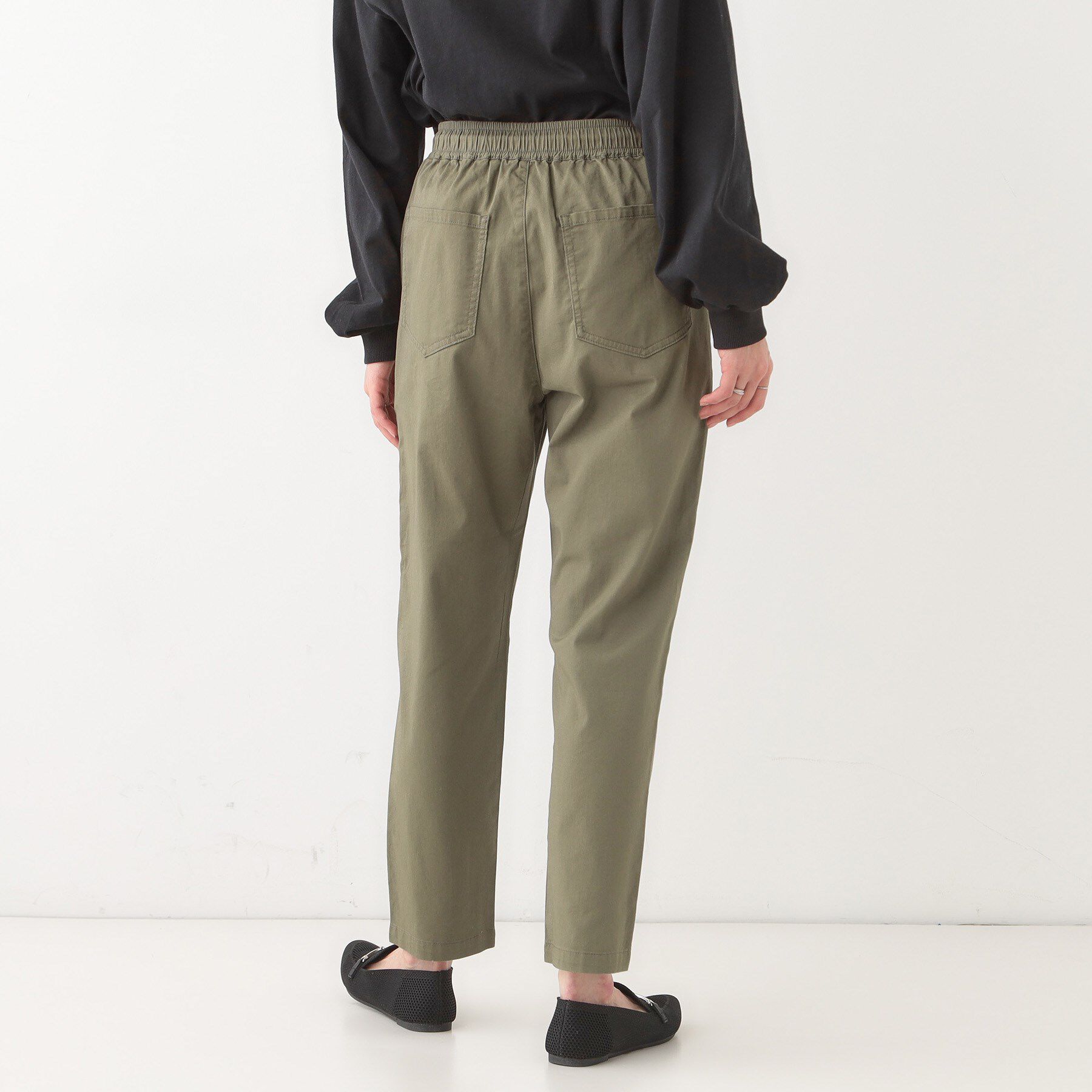 SHOO･LA･RUE「【洗える/美脚シルエット】綿ストレッチイージーテーパードパンツ」|その他|