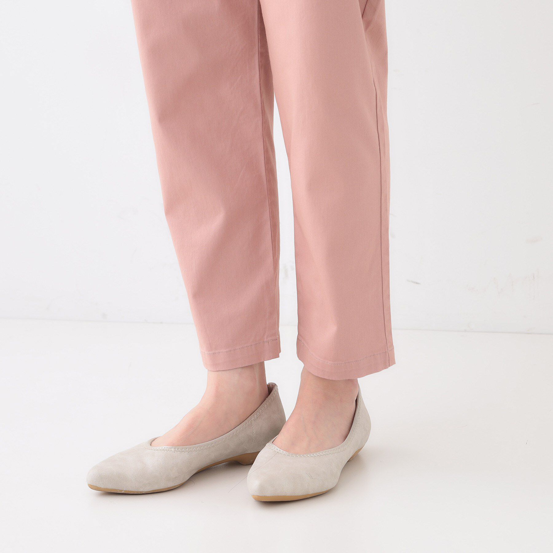 SHOO･LA･RUE「【洗える/美脚シルエット】綿ストレッチイージーテーパードパンツ」|その他|