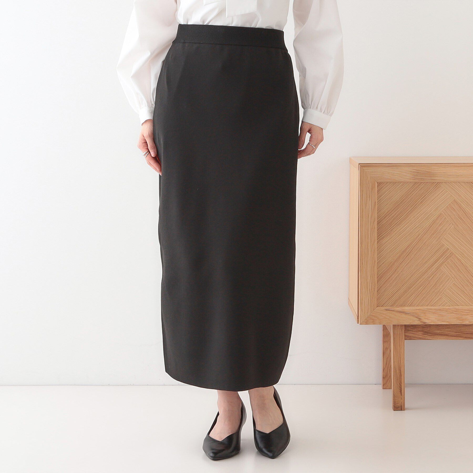 SHOO･LA･RUE「【洗える/セットアップ可】前後2WAYスポンディッシュ ナロースカート」|スカート|