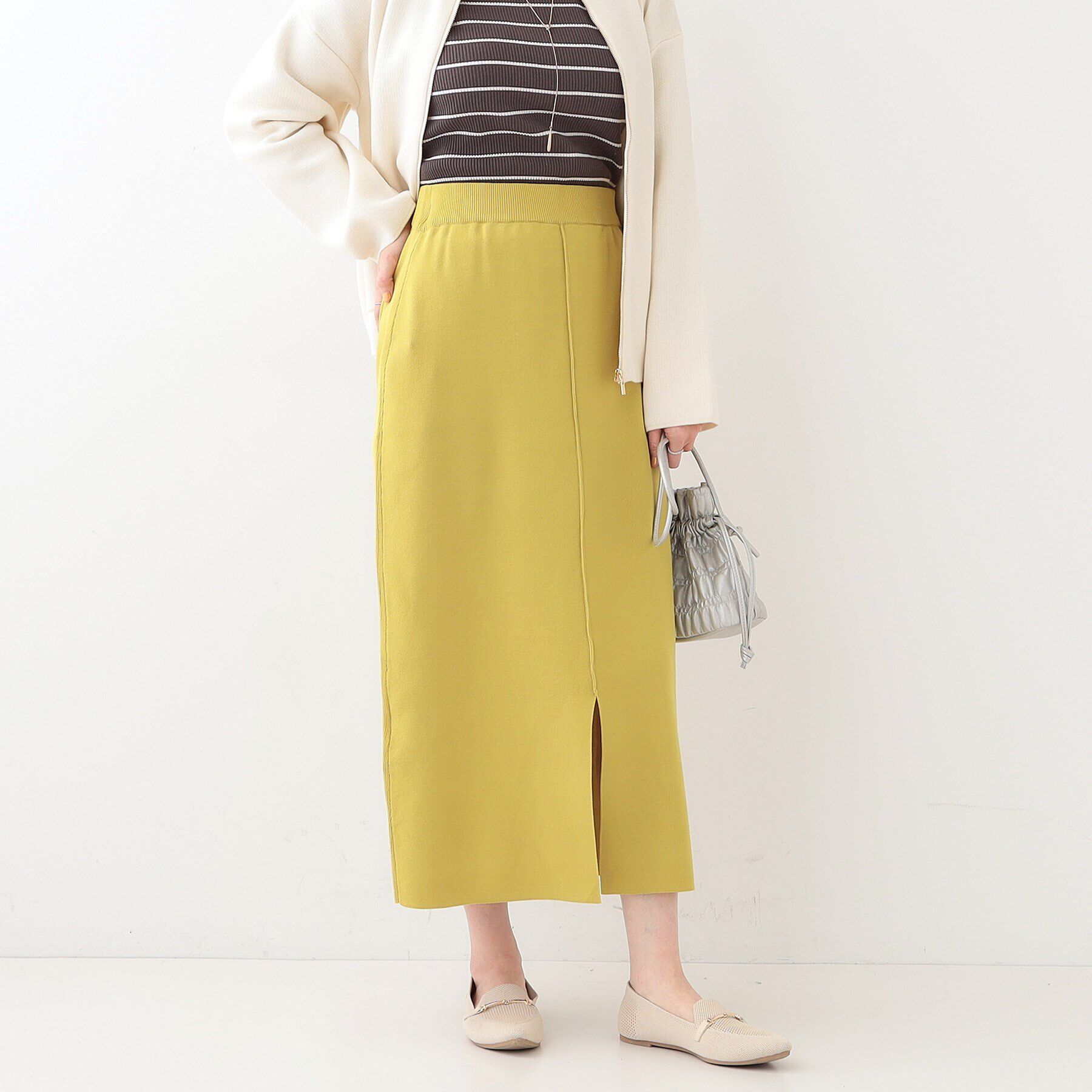 SHOO･LA･RUE「【洗える/セットアップ可】前後2WAYスポンディッシュ ナロースカート」|スカート|