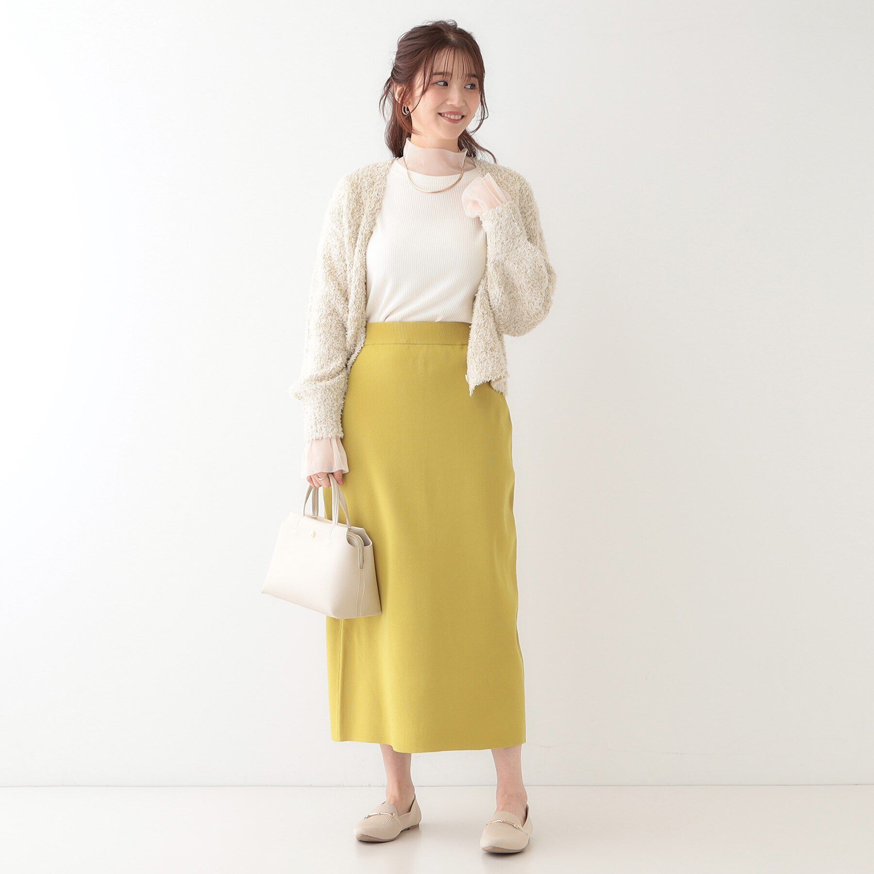 SHOO･LA･RUE「【洗える/セットアップ可】前後2WAYスポンディッシュ ナロースカート」|スカート|