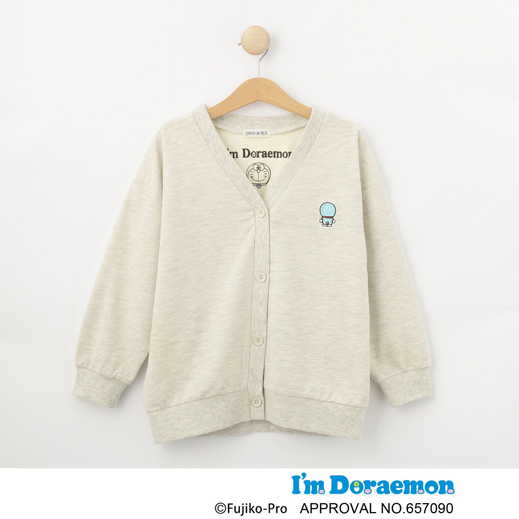SHOO･LA･RUE「【アイムドラえもん】ミニ裏毛カーディガン」|カーディガン|アイボリー(004)