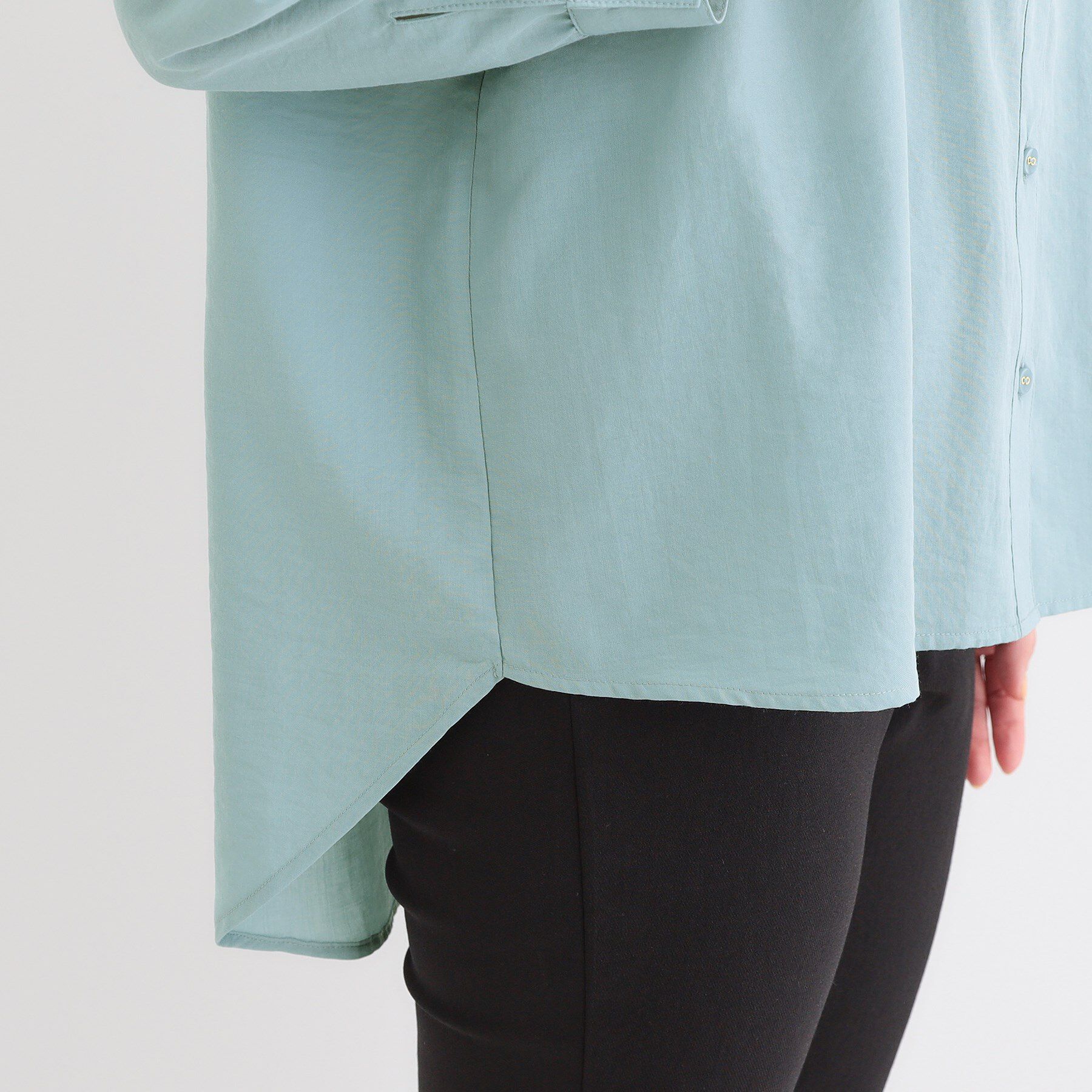 SHOO･LA･RUE「【S-LL】お顔周りを華やかに おりがみタックブラウス」|シャツ・ブラウス|