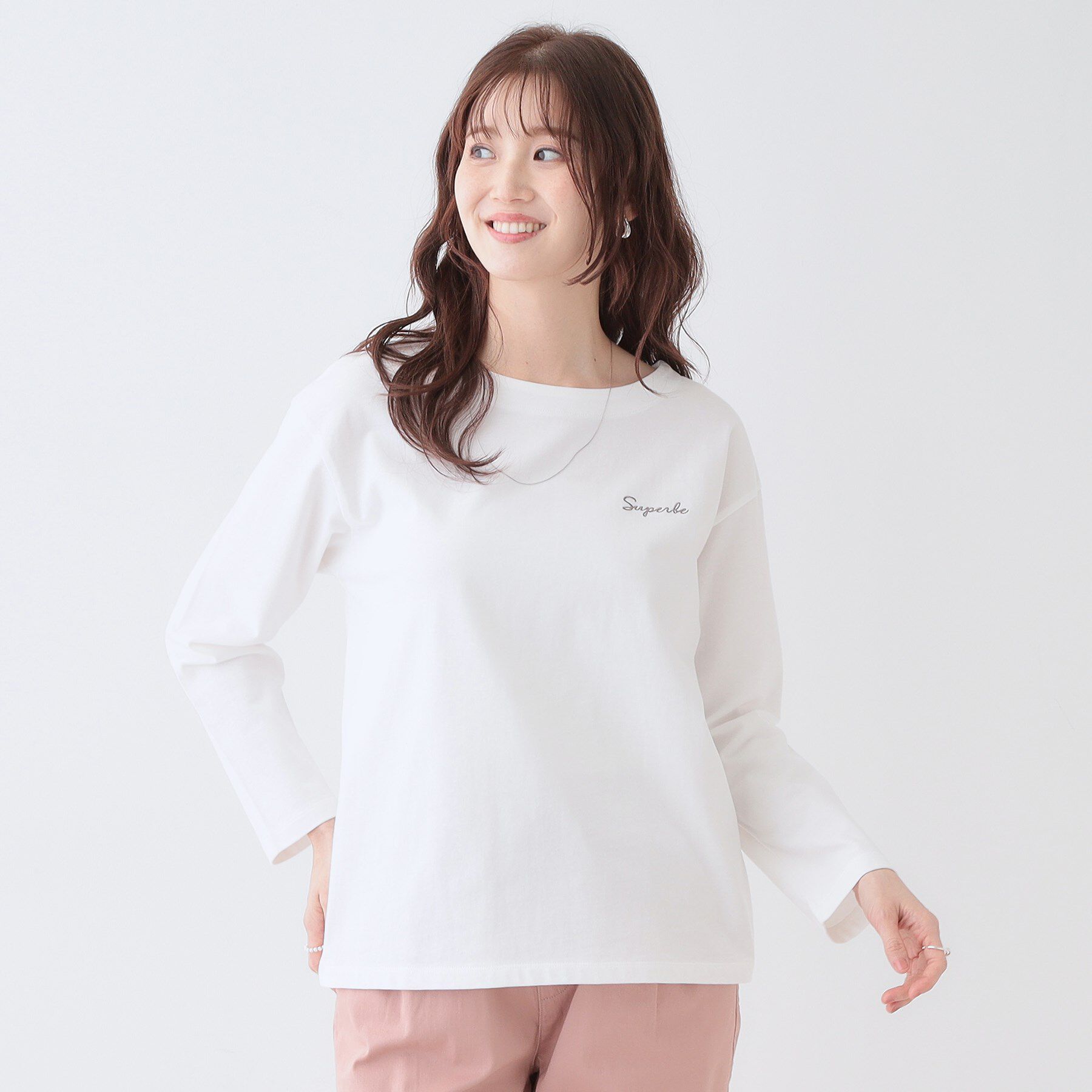 SHOO･LA･RUE「【洗える/S-LL】シンプルだから着回ししやすい コットンアソートロンT」|Tシャツ・カットソー|