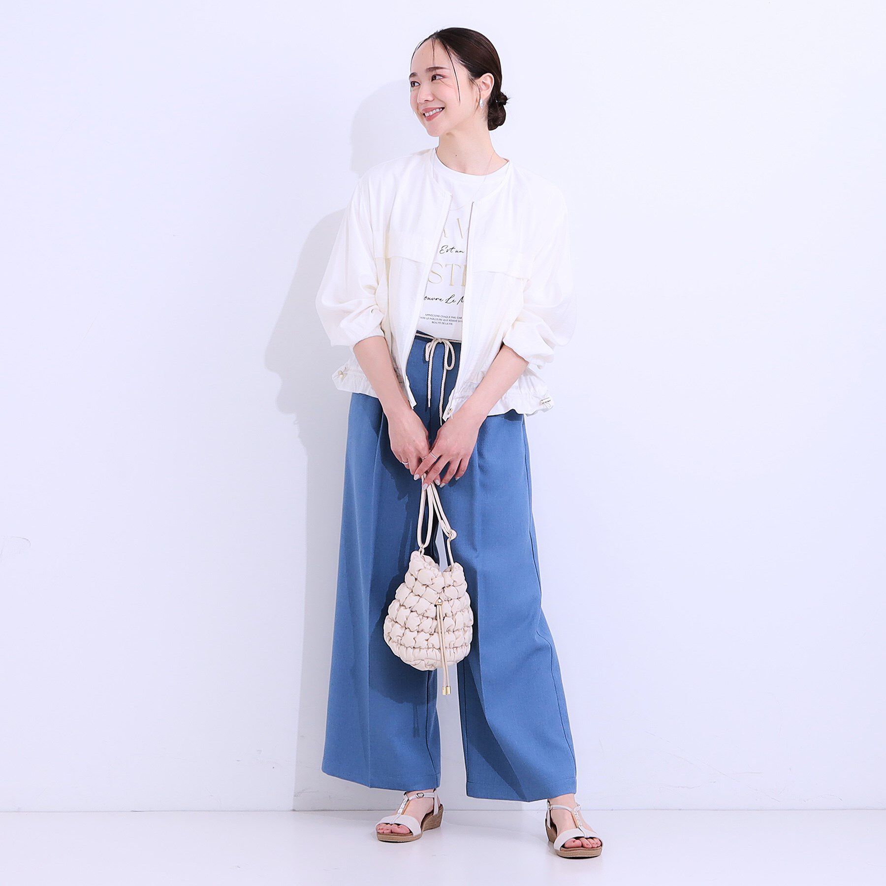 SHOO･LA･RUE「【S-LL】大人のシアー感が魅力 ドロストブルゾン」|ブルゾン・スタジャン|