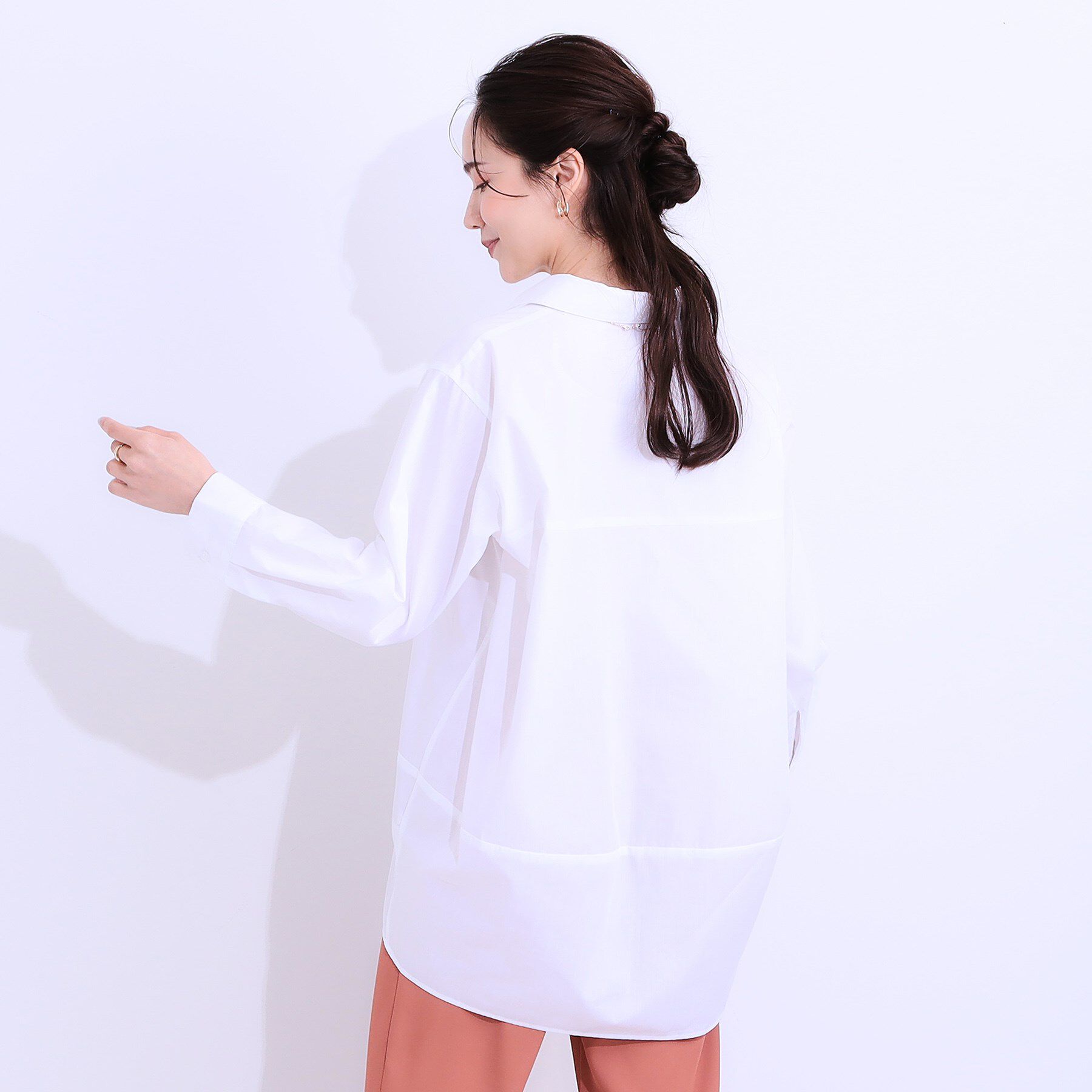 SHOO･LA･RUE「【洗える/S-LL】きれいに体型カバーが叶うチュニックシャツ」|チュニック|