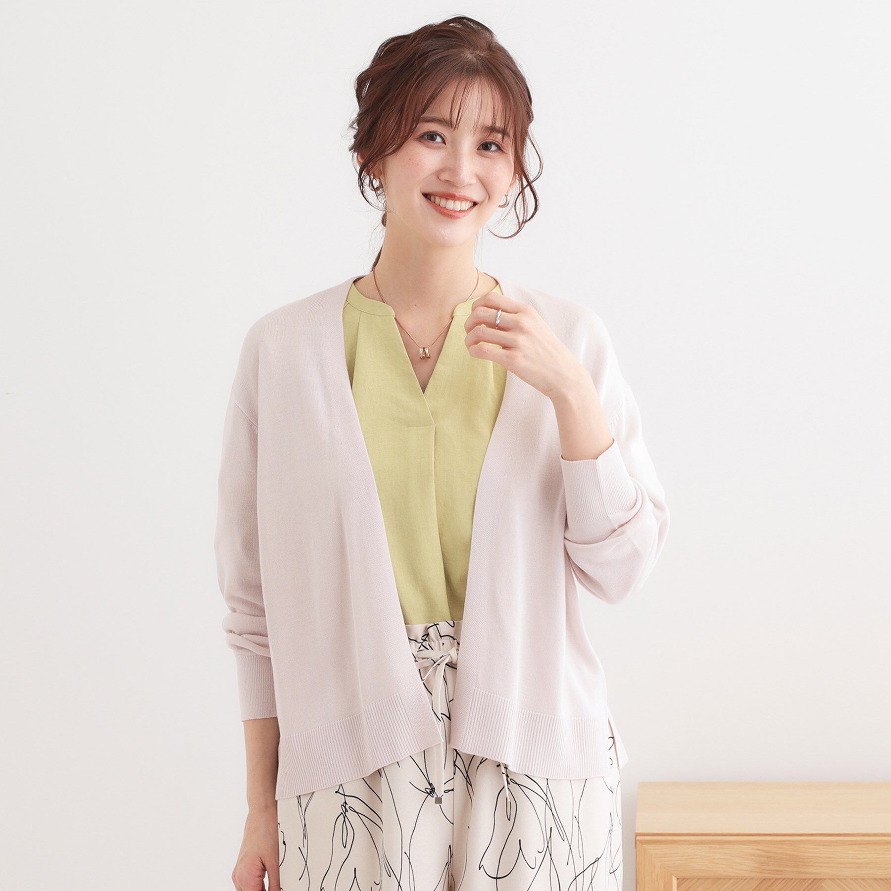 SHOO･LA･RUE「【洗える/UV】明日も着たくなる ニットカーディガン」|カーディガン|