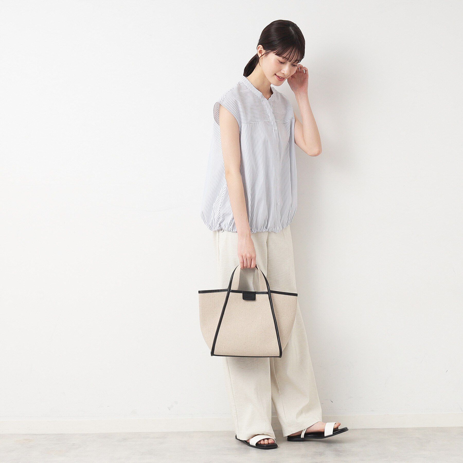 Dessin「【洗える】ドローコード付きブラウス（XS～L）」|シャツ・ブラウス|