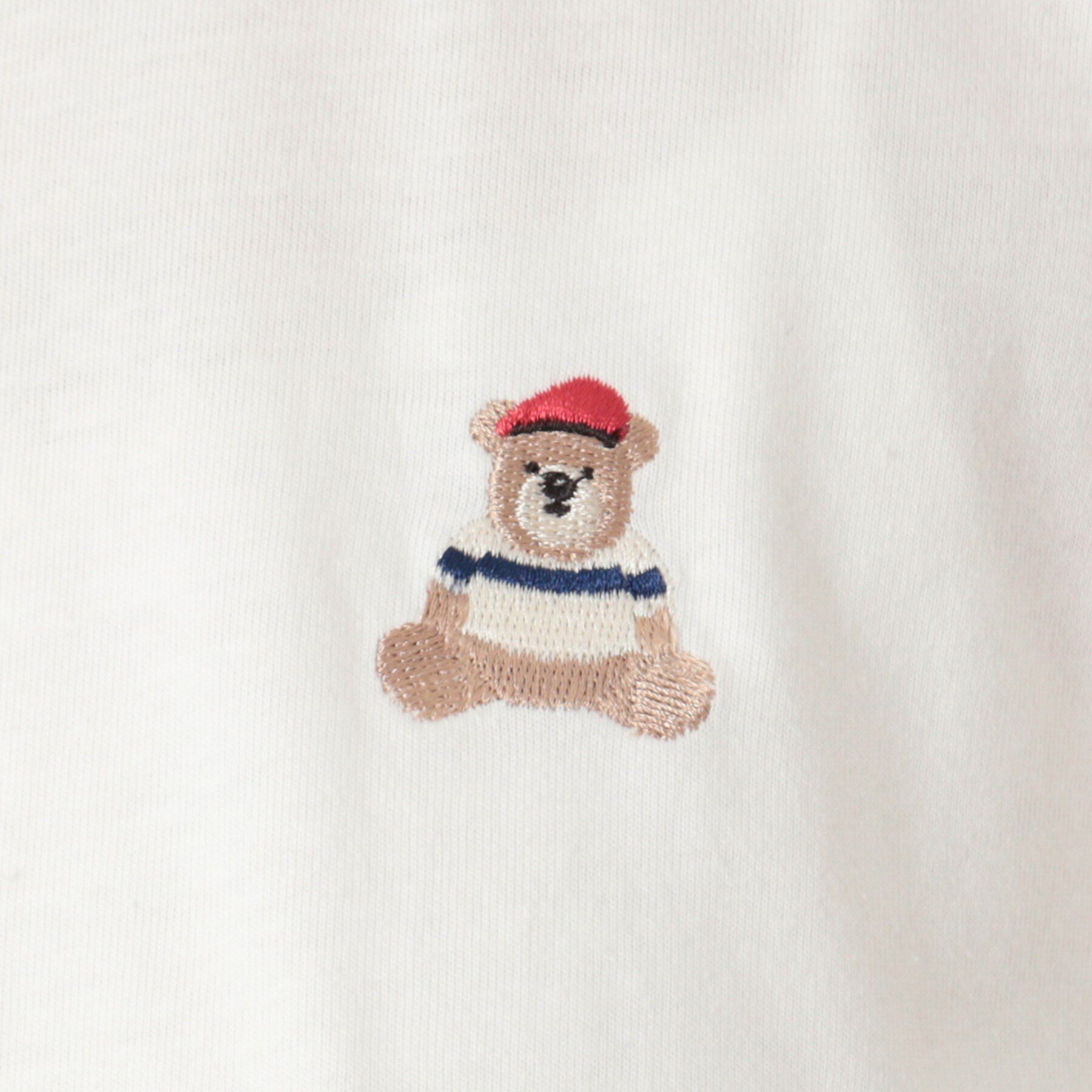 Dessin「【ユニセックス・洗える】ベアワンポイントTシャツ」|Tシャツ・カットソー|