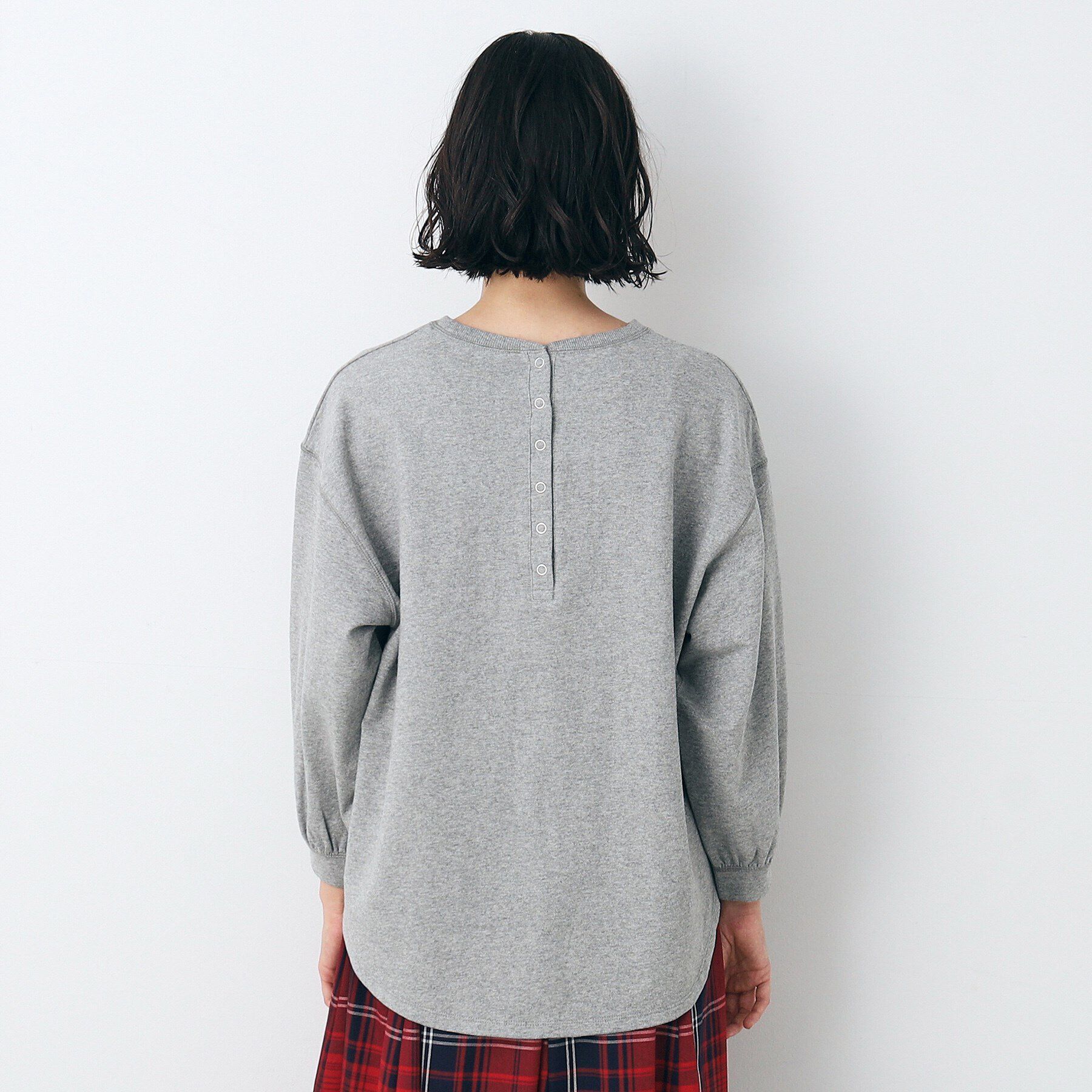 Dessin「【360度可愛い・洗える】バックヘンリーネックカットソー（XS～L）」|Tシャツ・カットソー|