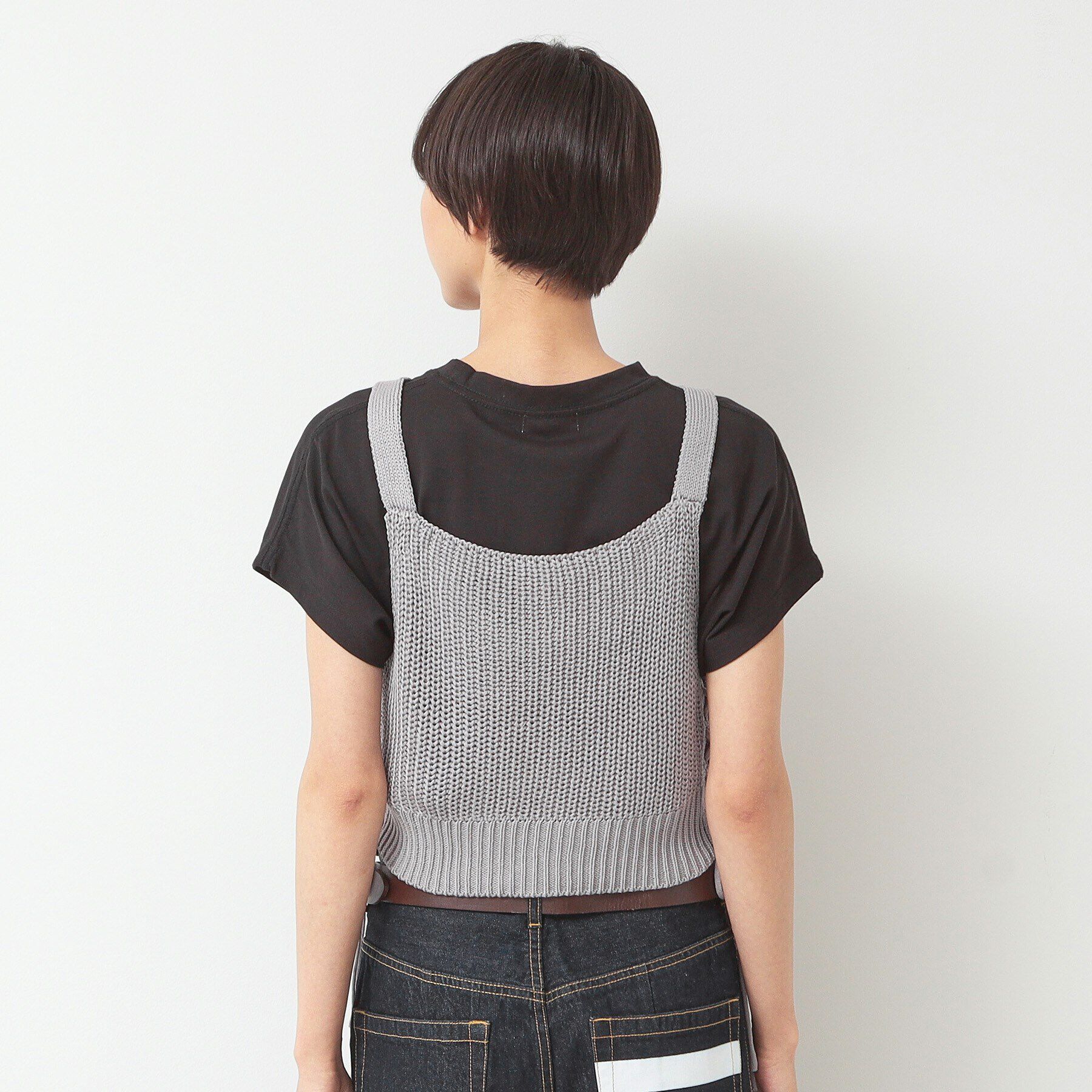 Dessin「【洗える】サイドレースアップビスチェ」|ベスト・ジレ|