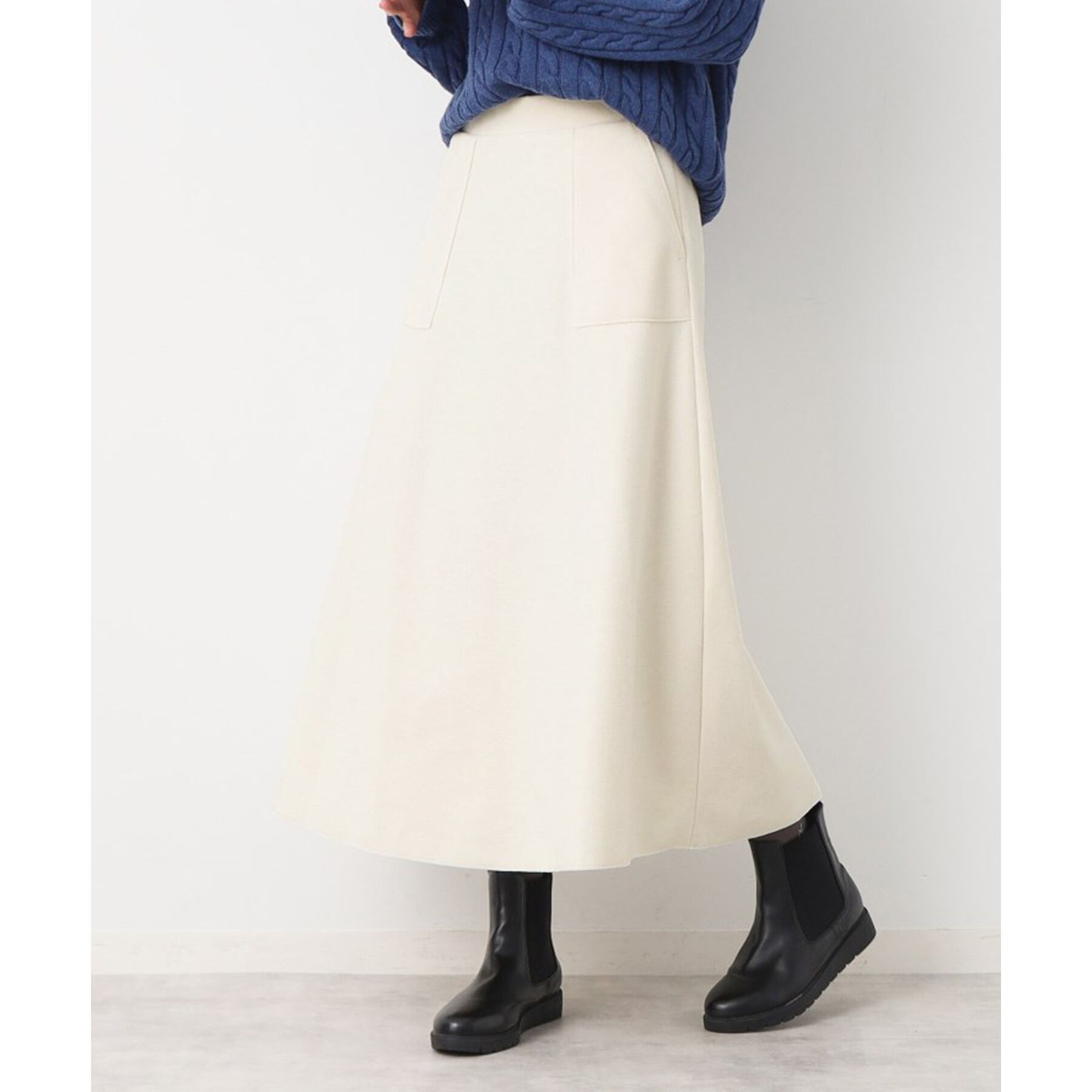 Dessin「【7色展開・後ろゴム】フレアメルトンスカート（XS～L）」|スカート|