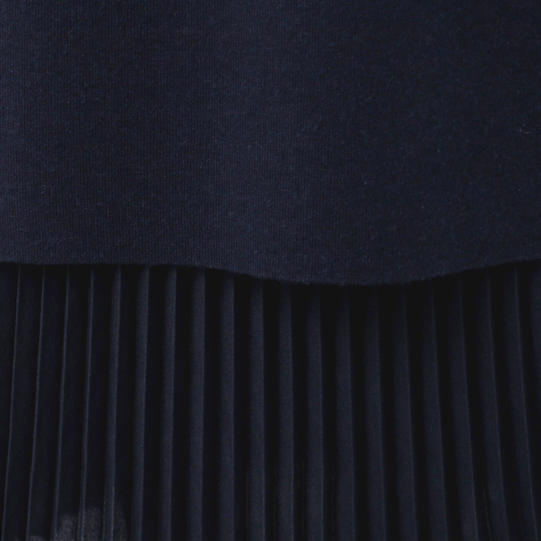 Dessin「【洗える】プリーツレイヤードニットワンピース」|ワンピース|