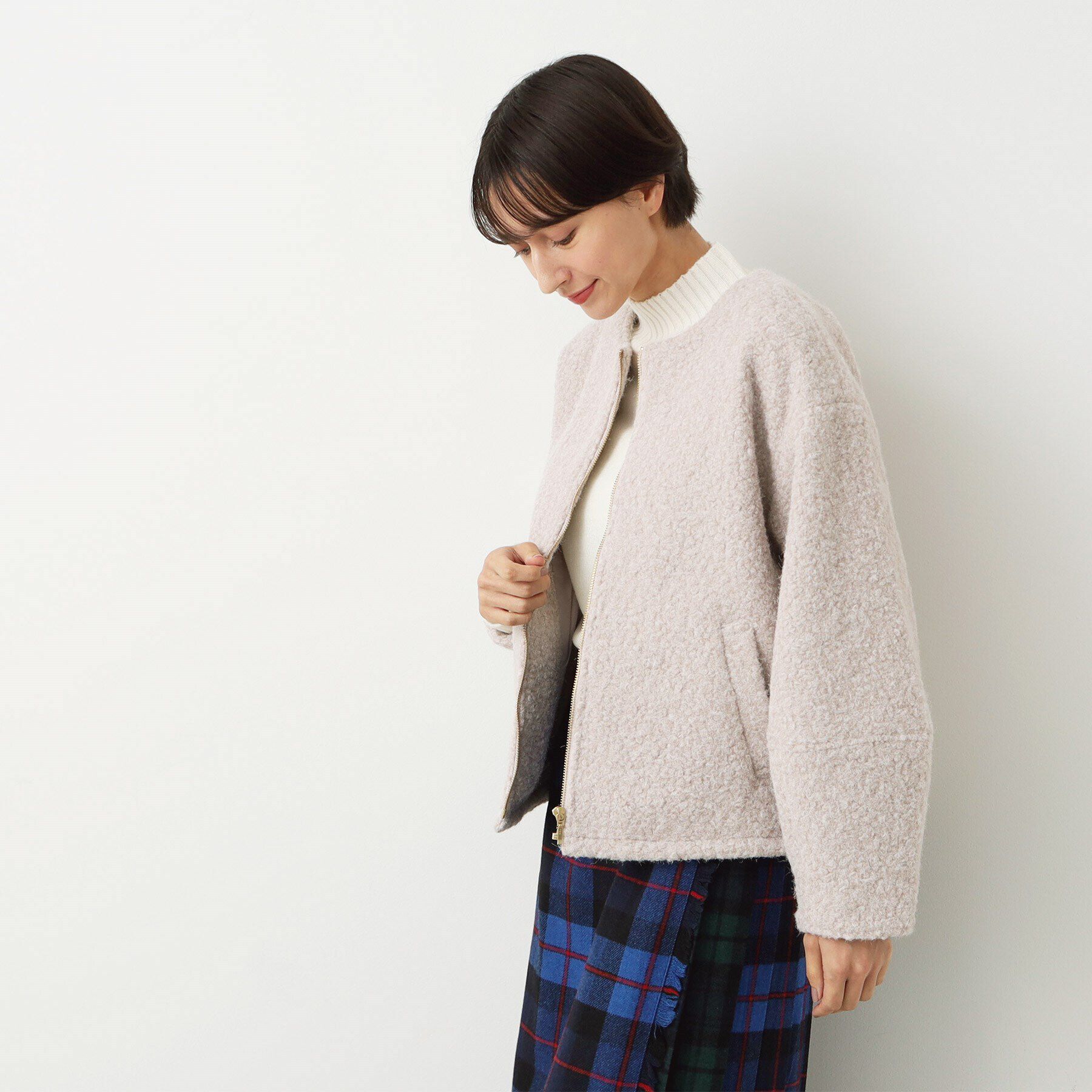 Dessin「フライス編みナッピングブルゾン」|ブルゾン・スタジャン|