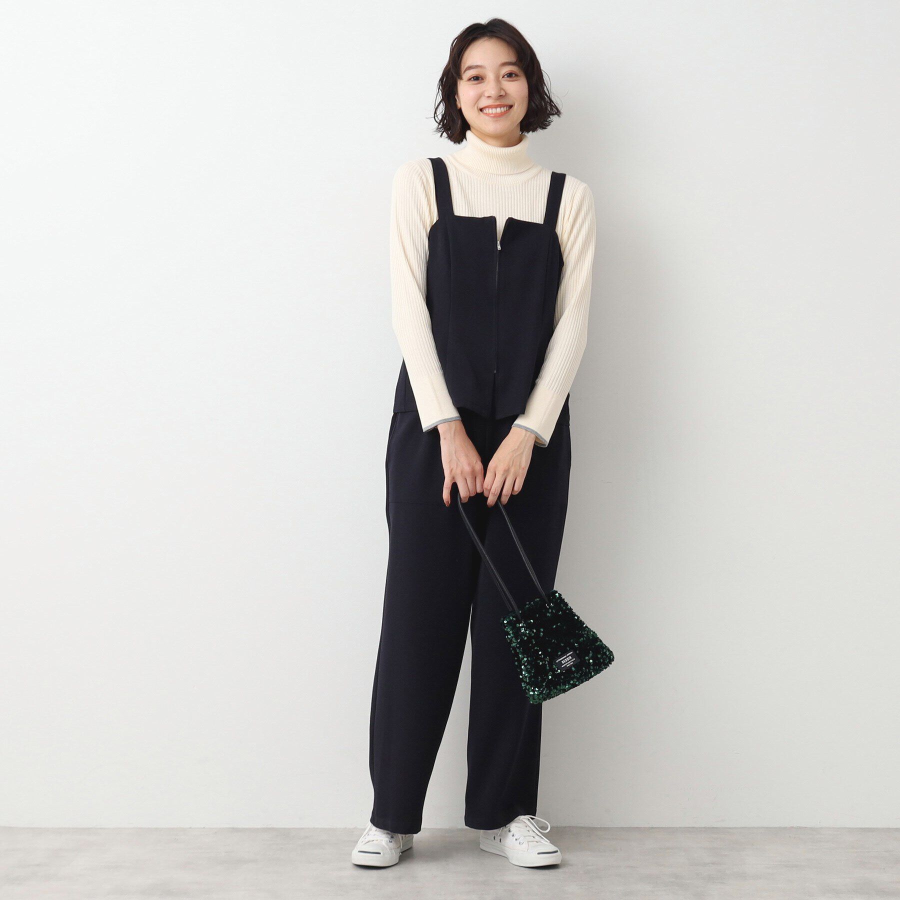 Dessin「【洗える】フロントファスナー付きビスチェ」|ベスト・ジレ|