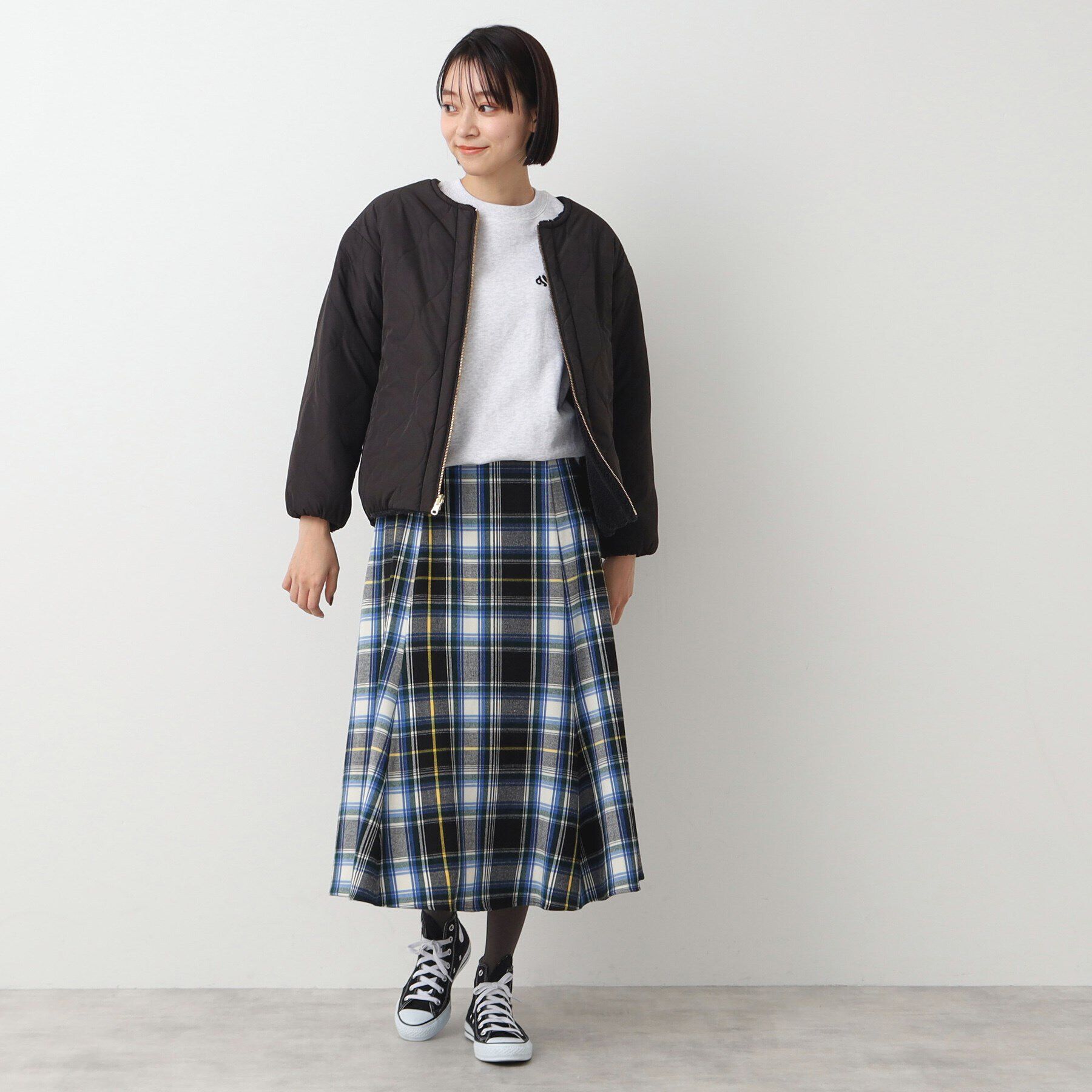 Dessin「【リバーシブル】ボア&times;キルトブルゾン」|テーラードジャケット|