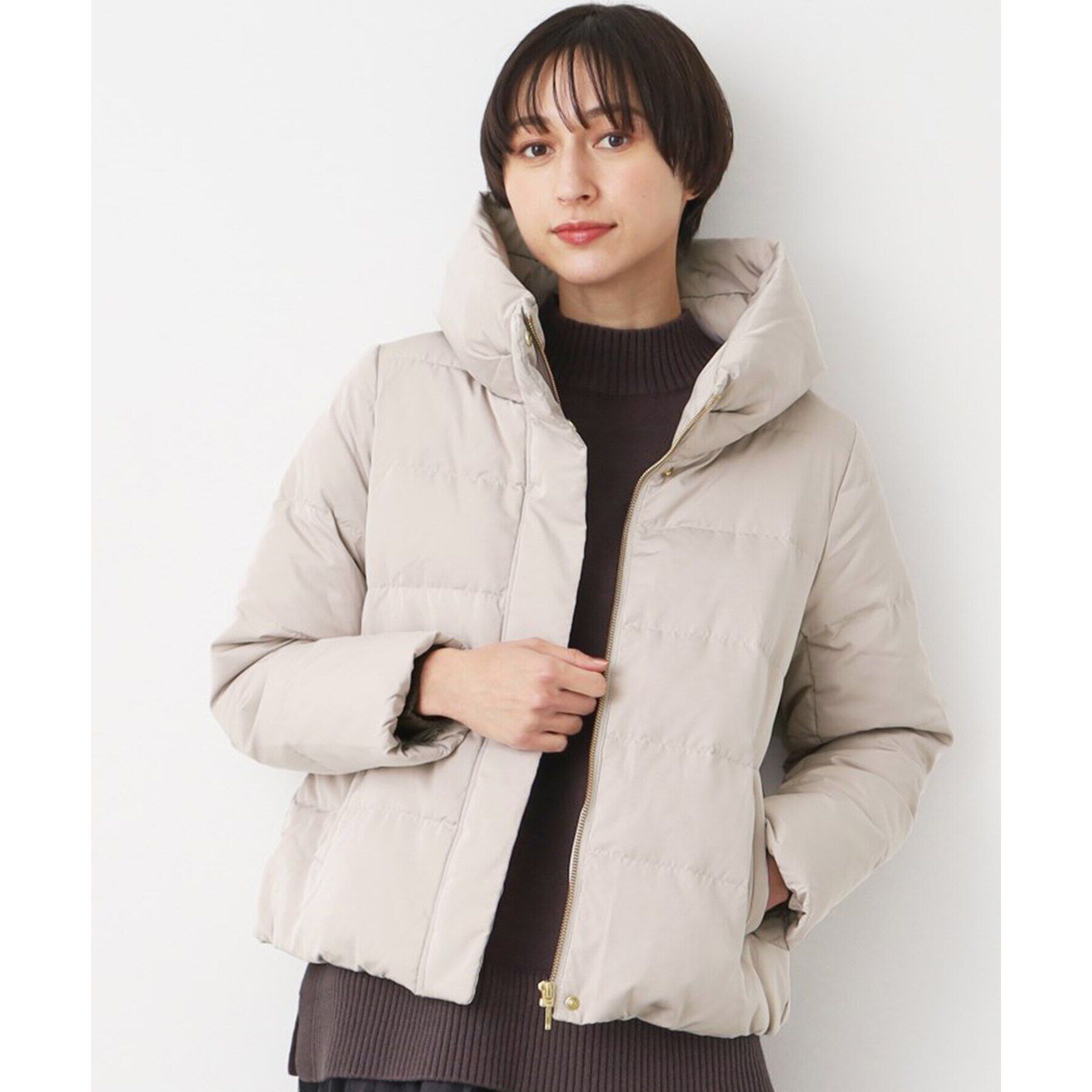 Dessin「【4サイズ展開】ピーチスキンショート丈ダウンコート（XS～L）」|ダウン|