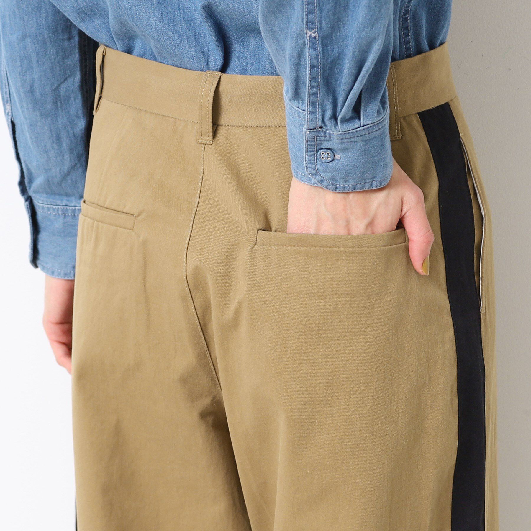 Dessin「【洗える】サイドライン入りワイドパンツ（S～L）」|その他|