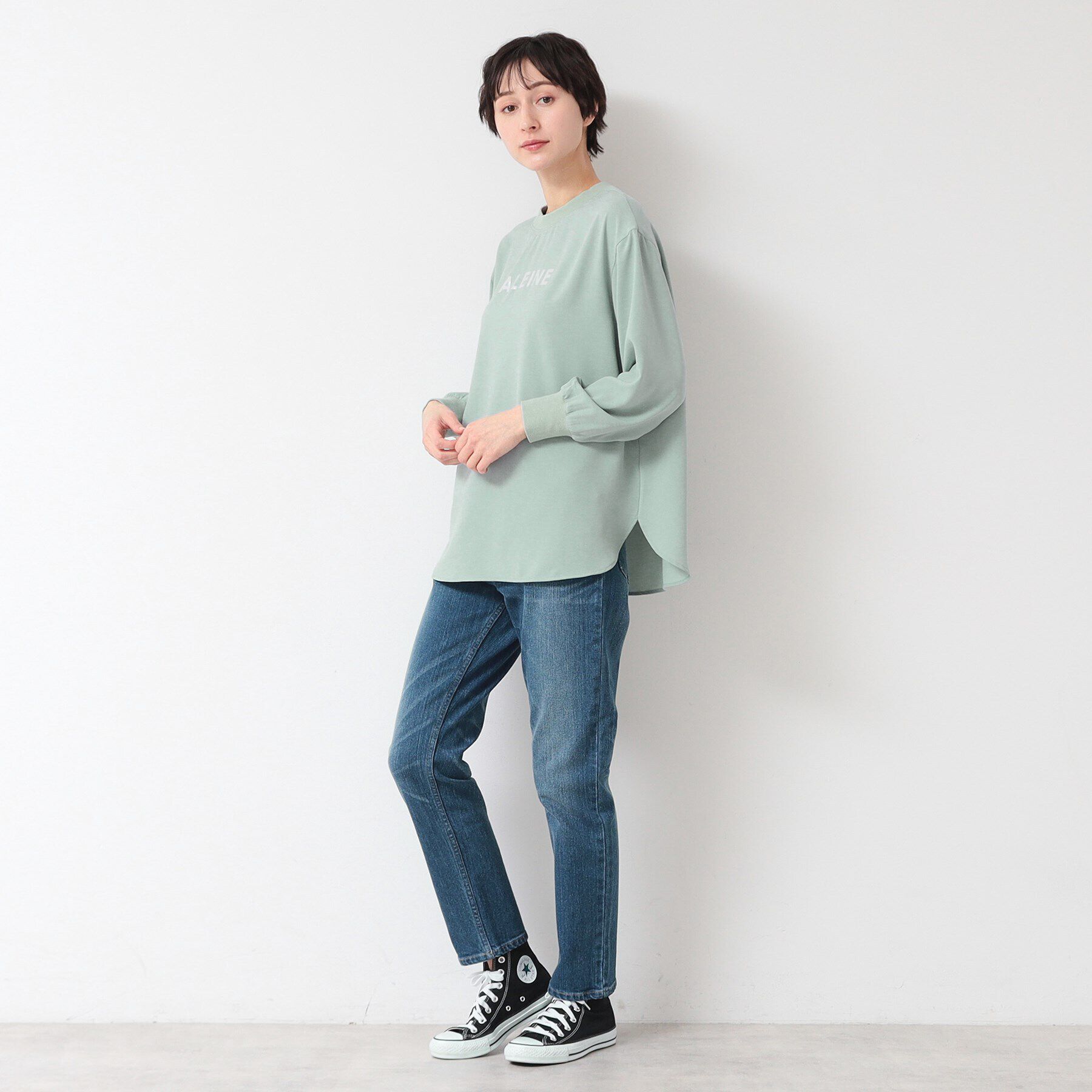 Dessin「【洗える】バックヘンリープリントブラウス（XS～L）」|シャツ・ブラウス|