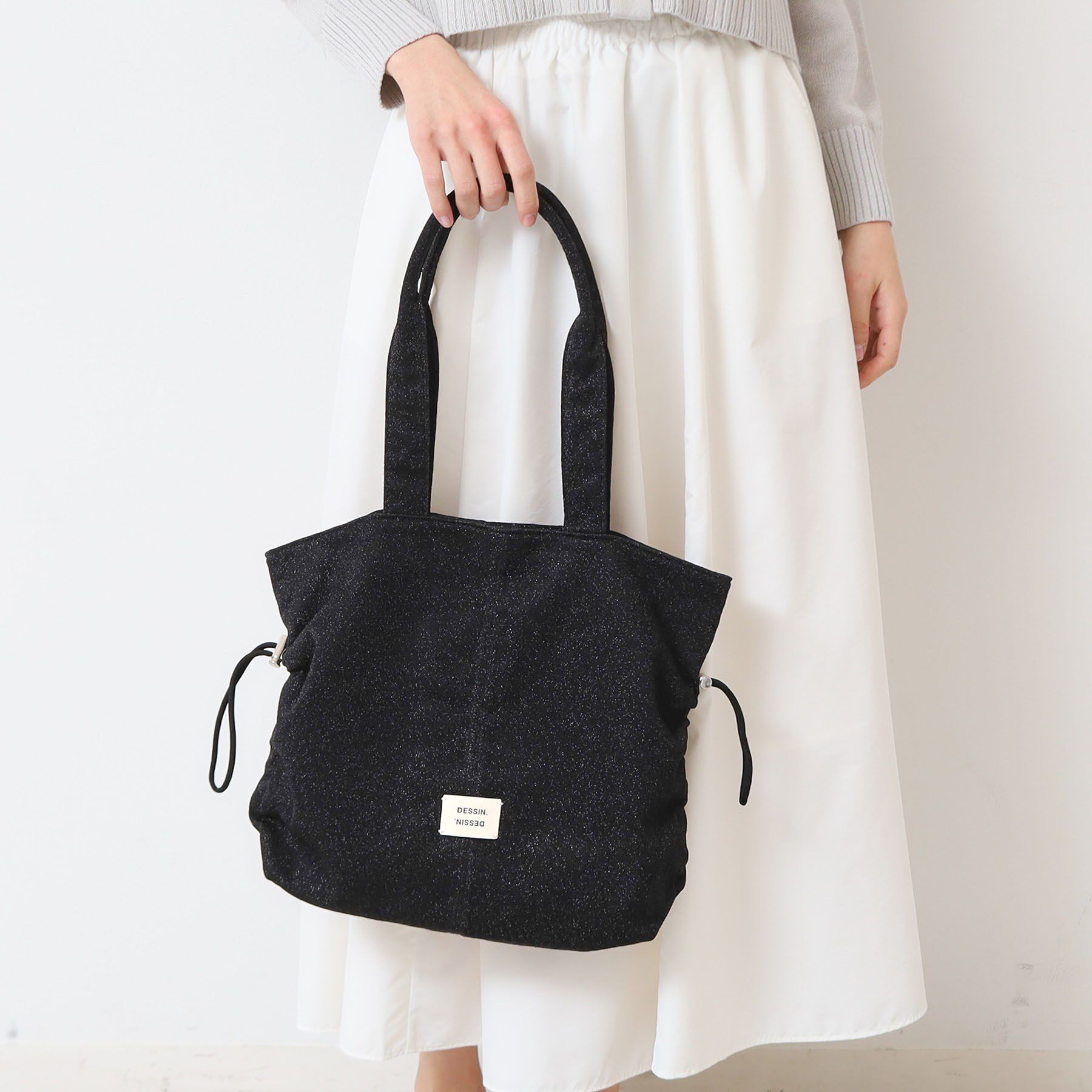 Dessin「【軽量】ラメトートバッグ」|トートバッグ|ブラック(019)