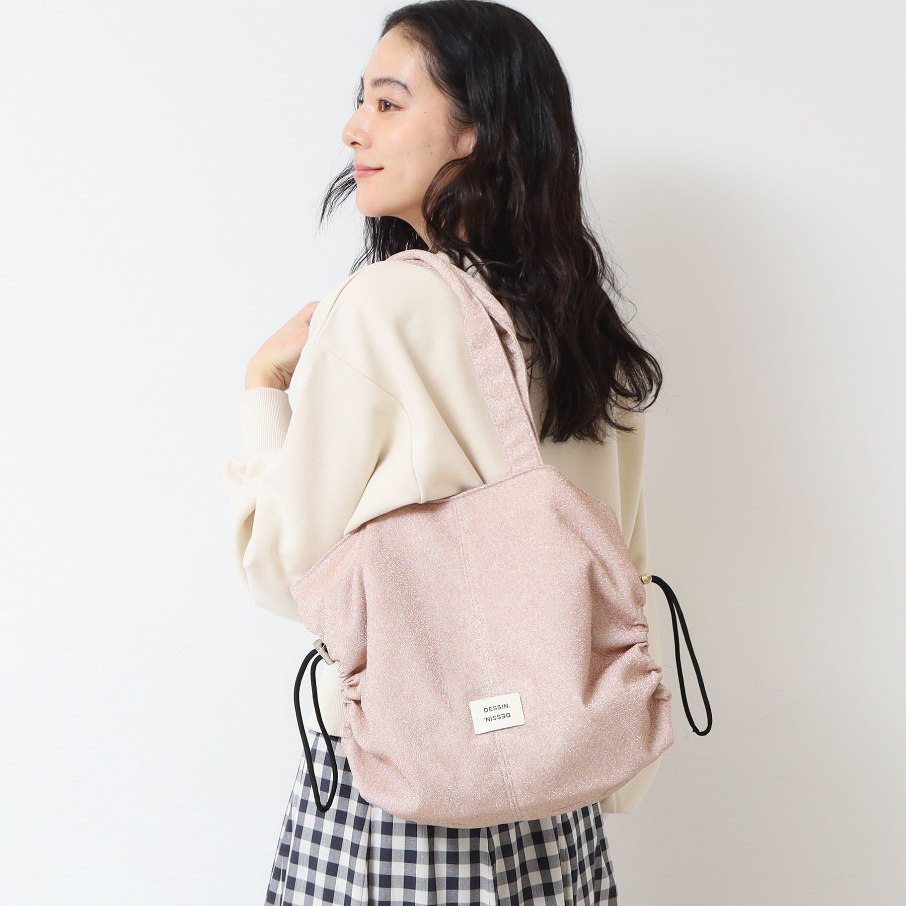 Dessin「【軽量】ラメトートバッグ」|トートバッグ|ピンク(071)