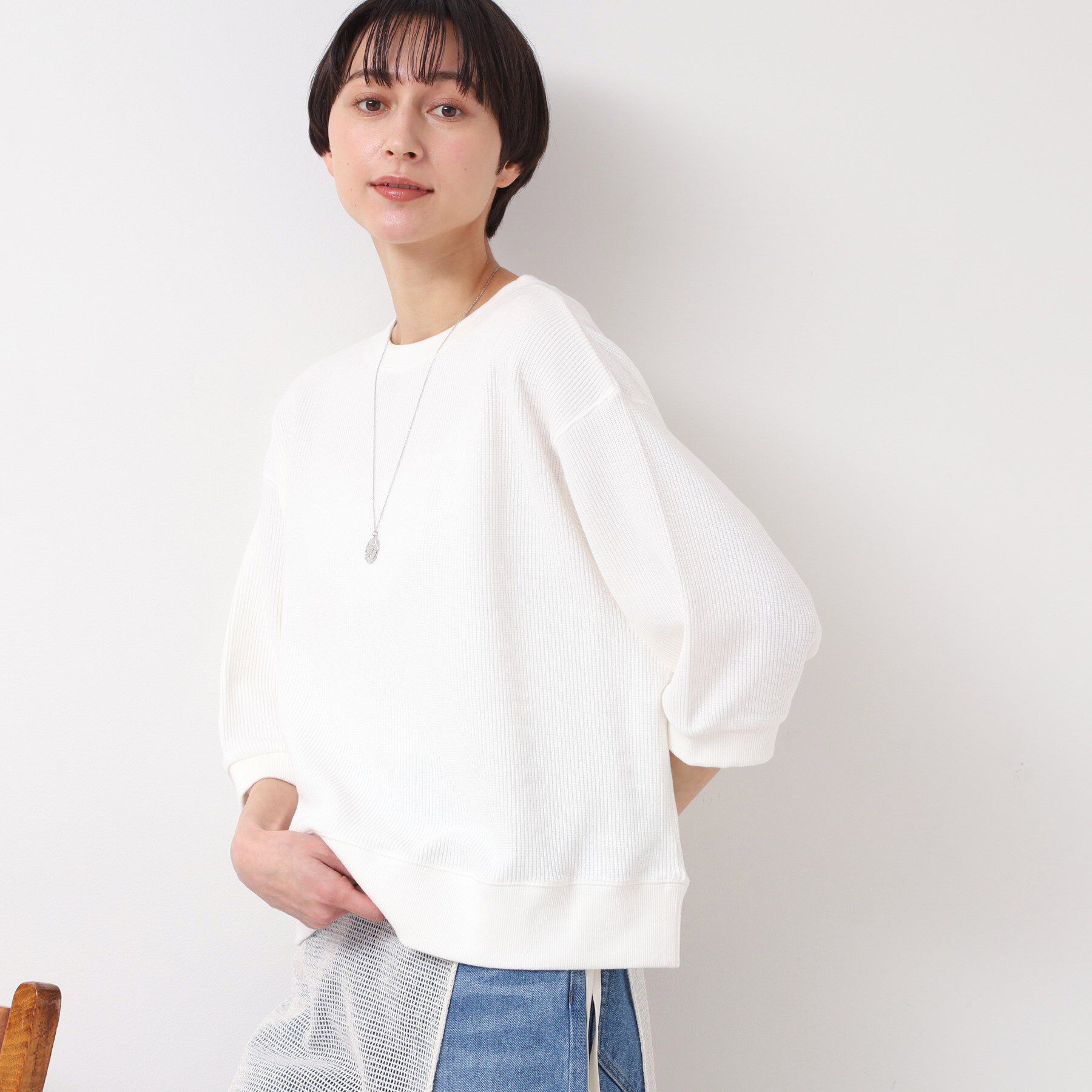 Dessin「【洗える】クルーネックカットソー」|Tシャツ・カットソー|