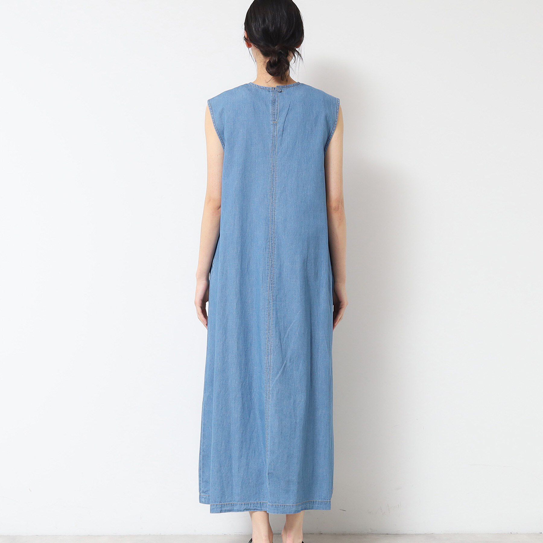 Dessin「【洗える】綿麻デニムワンピース」|ワンピース|
