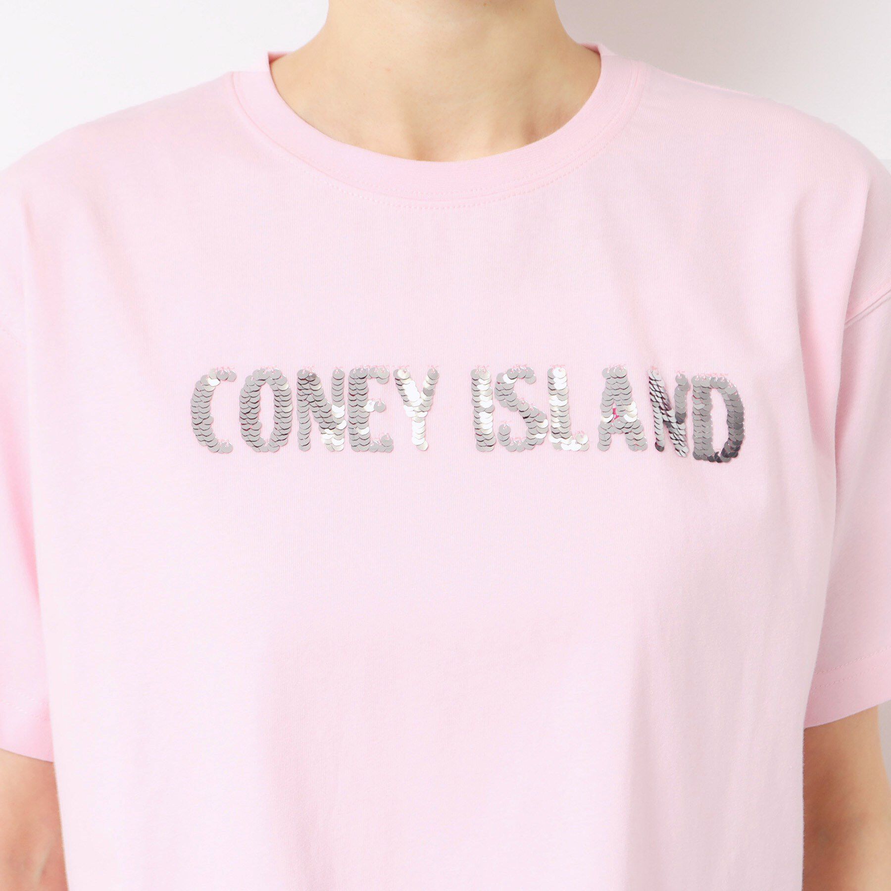 Dessin「【洗える】スパンコールロゴTシャツ（XS～L）」|Tシャツ・カットソー|