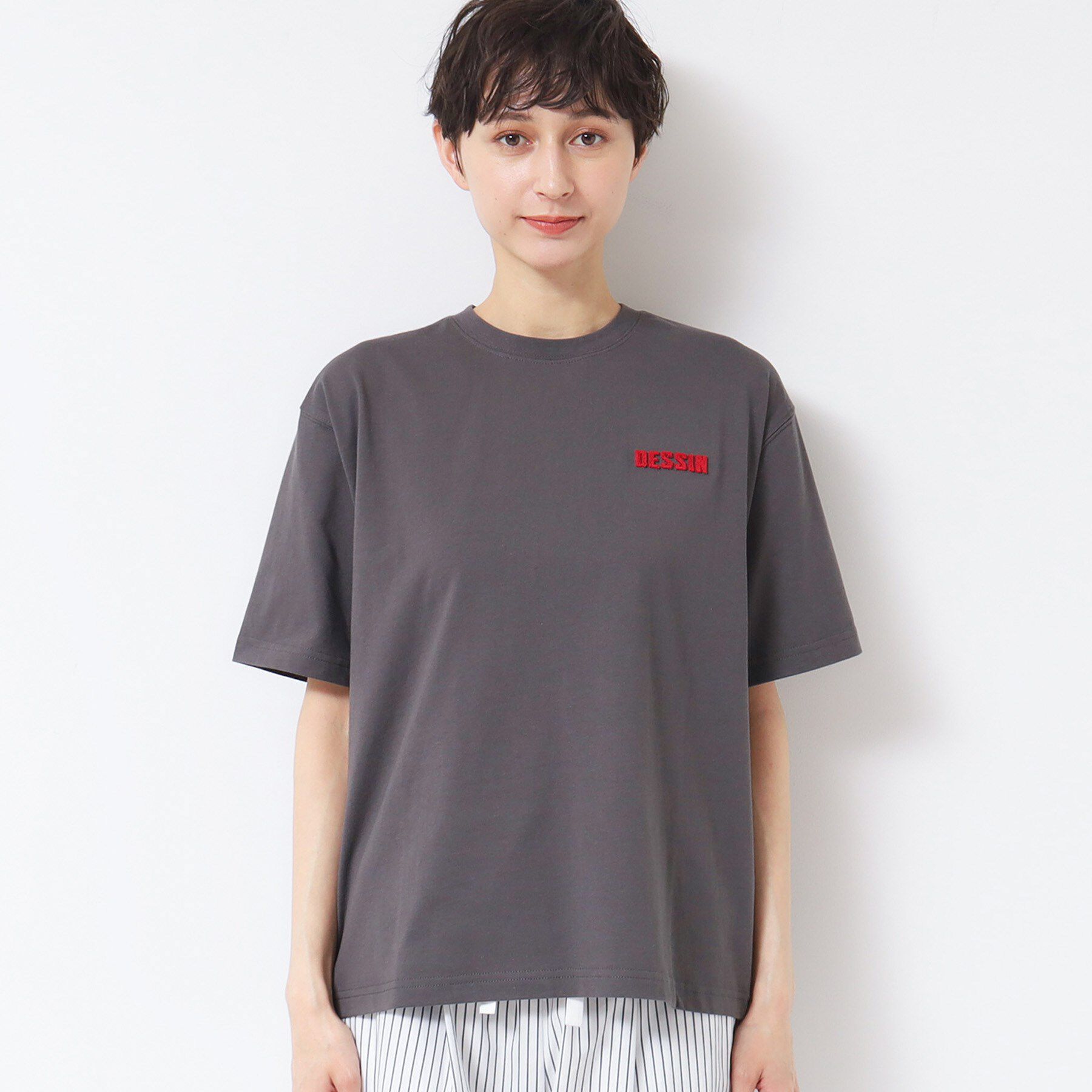 Dessin「【ユニセックス・洗える】タフティングTシャツ」|Tシャツ・カットソー|