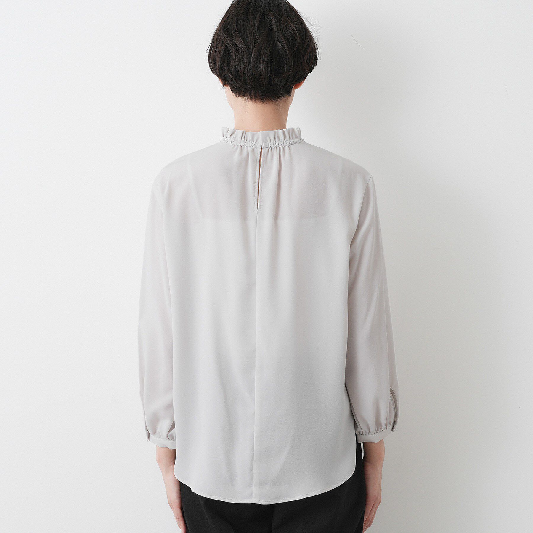 Dessin「【入卒/セレモニー/洗える】フリルネックブラウス」|シャツ・ブラウス|