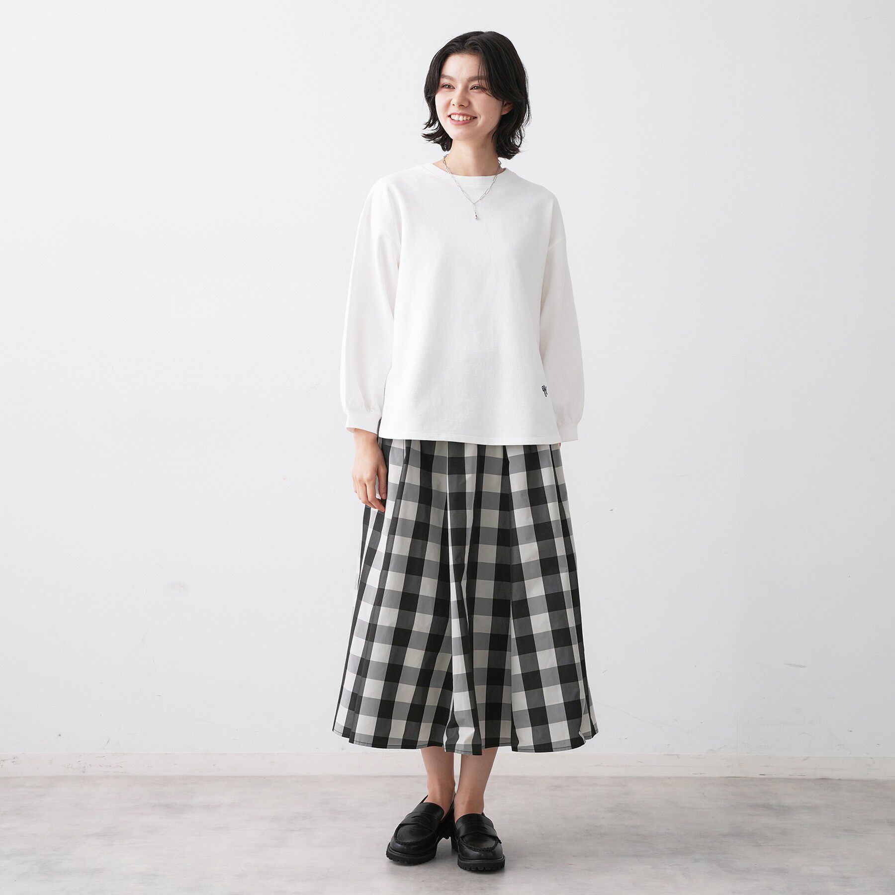 Dessin「【360度可愛い・洗える】バックヘンリーカットソー」|Tシャツ・カットソー|