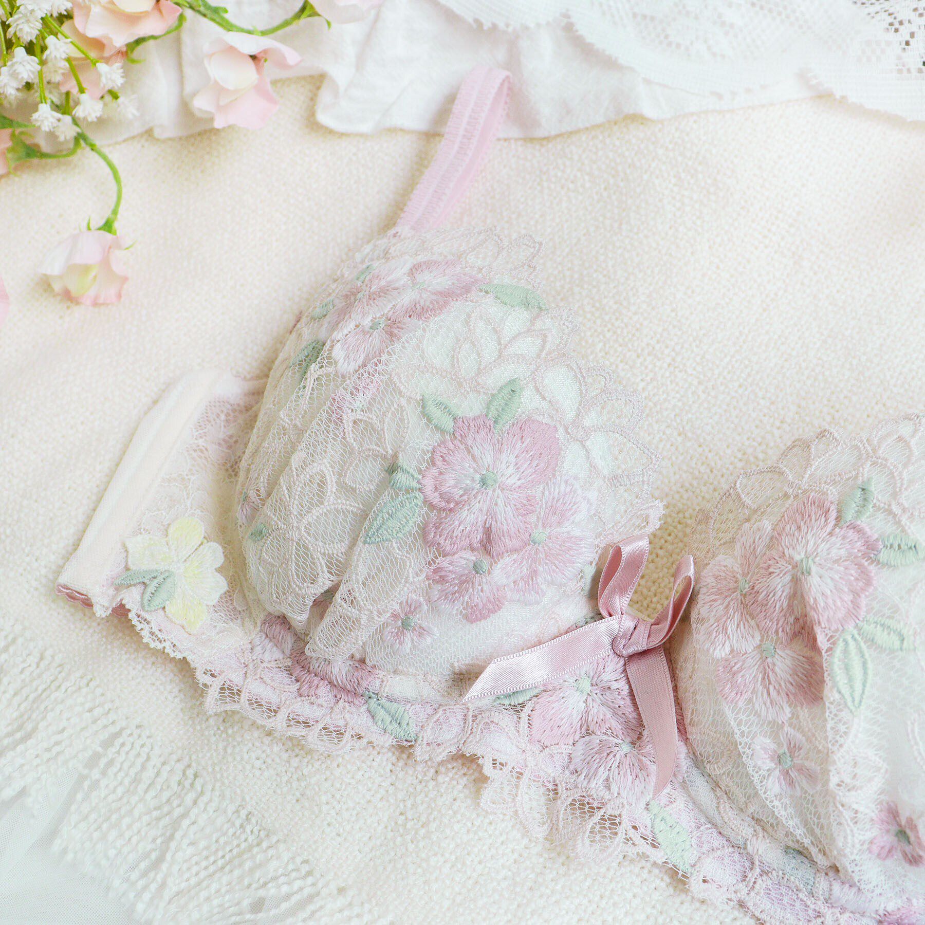 Risa Magli「フロール ブラジャー（B-D）＜スウィートリッチ＞」|インナー|