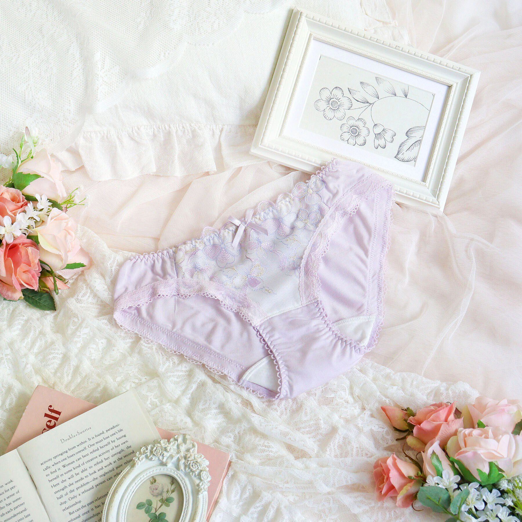 Risa Magli「マティア サニタリーショーツ」|インナー|ラベンダー(080)