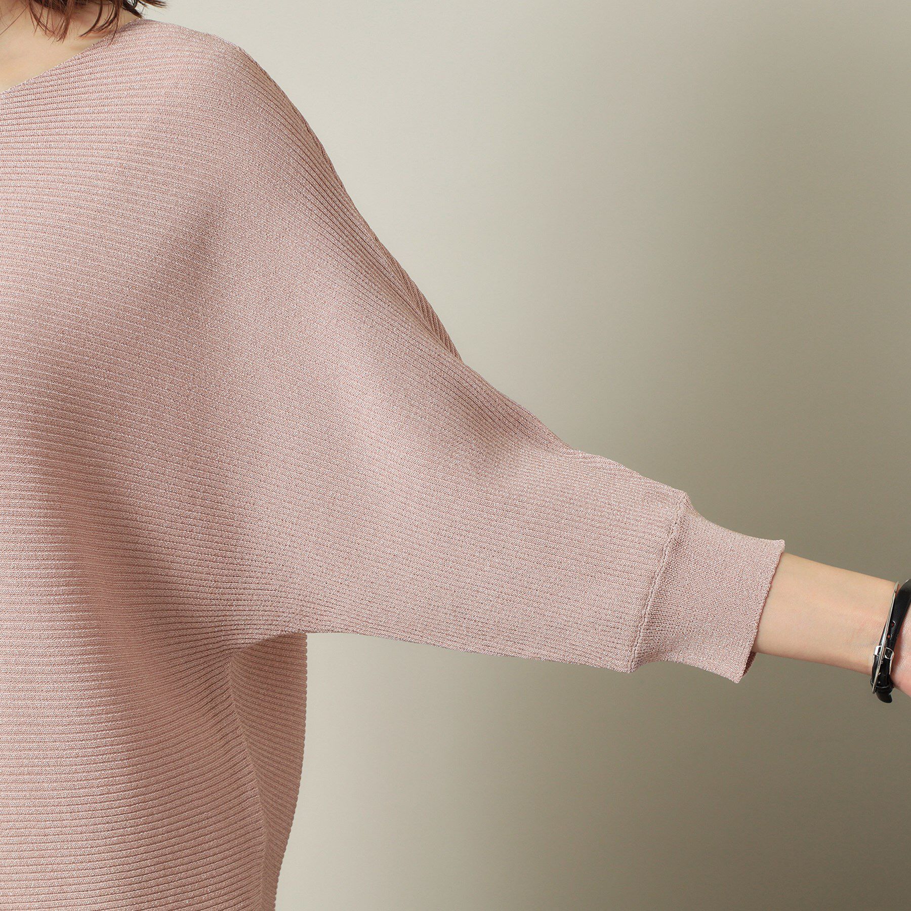 ITS&rsquo;DEMO「【UVケア／アンチピリング／洗濯機OK】ラメリブドルマンニット」|ニット・セーター|