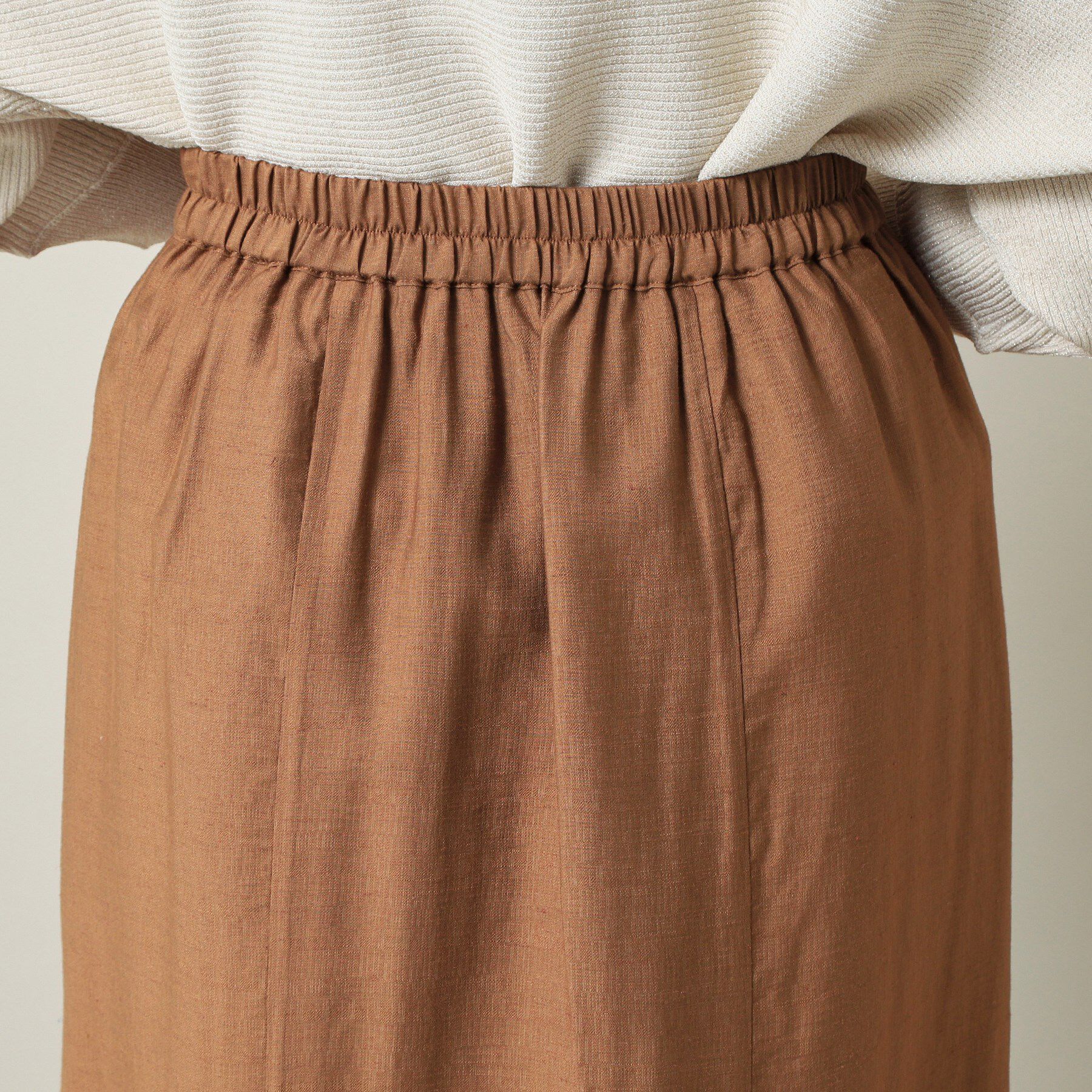 ITS&rsquo;DEMO「【ウエストゴム／洗濯機OK】リネン混マーメイドスカート」|スカート|