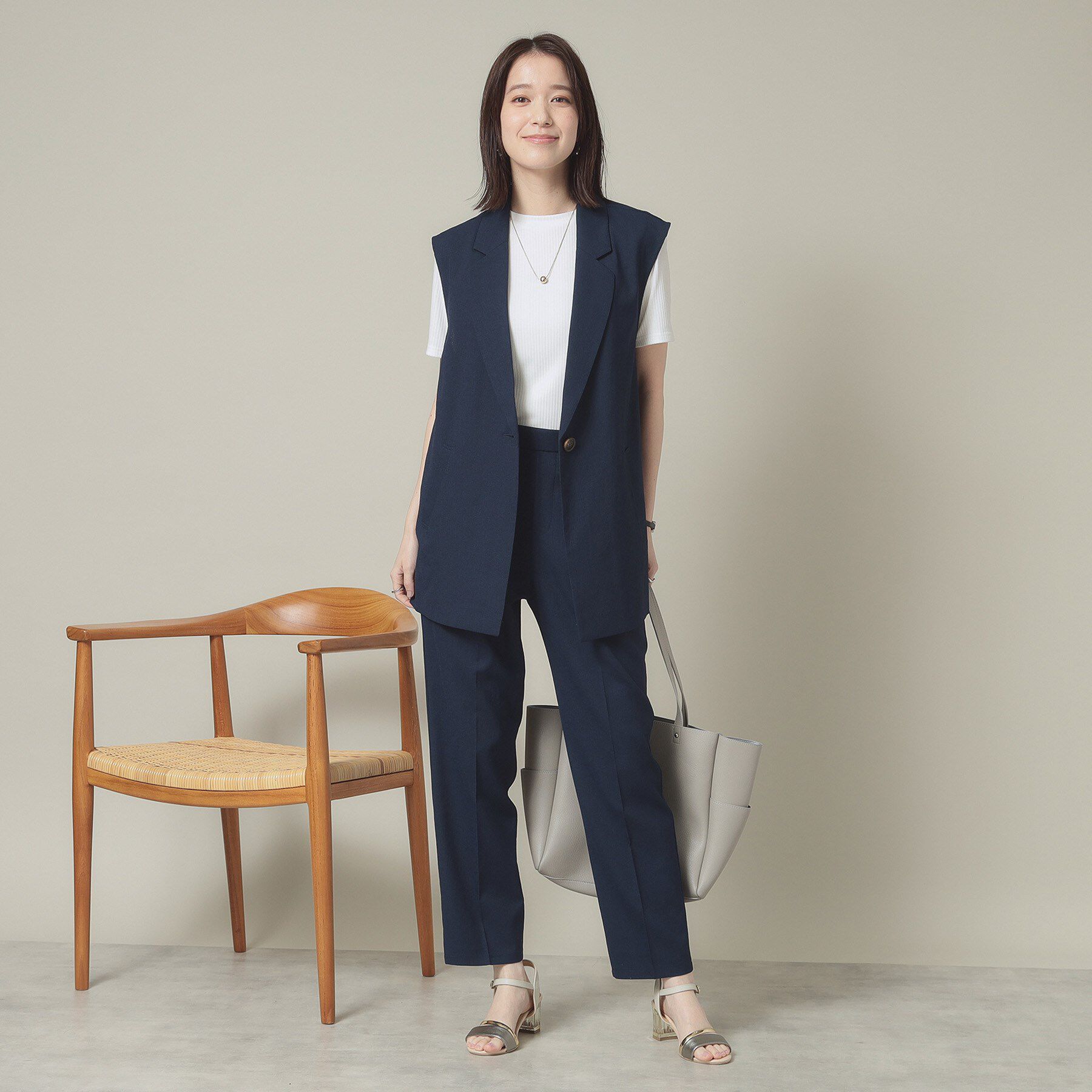 ITS&rsquo;DEMO「【手洗い可】麻調メッシュパンツ」|その他|