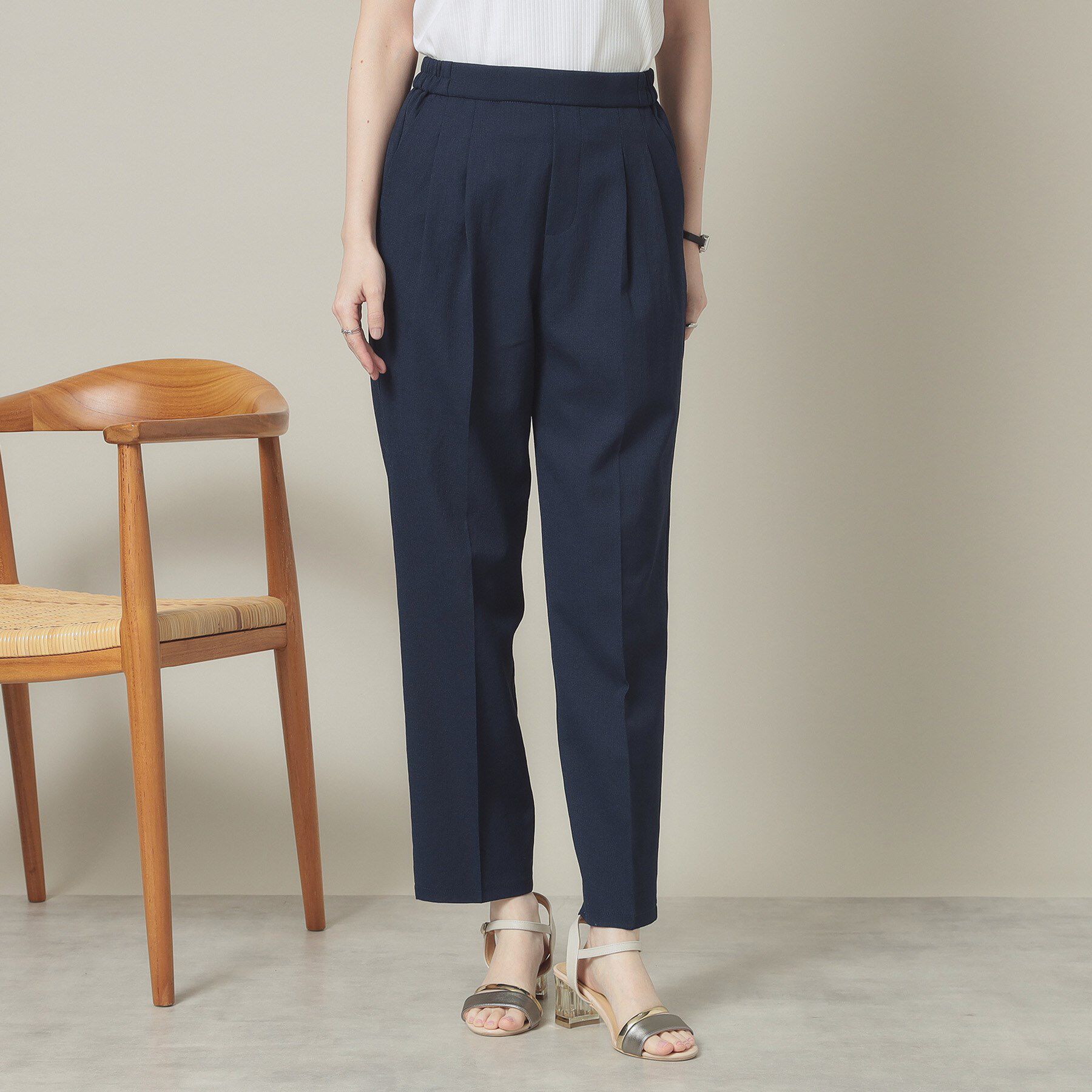 ITS&rsquo;DEMO「【手洗い可】麻調メッシュパンツ」|その他|