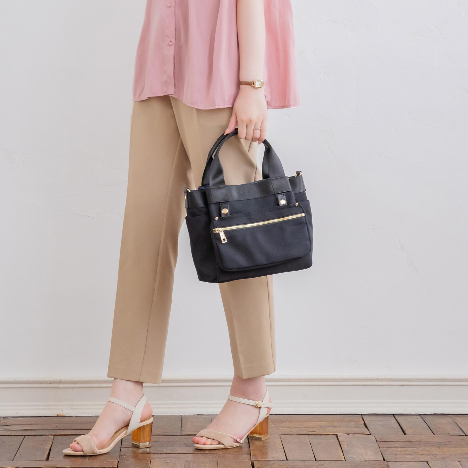 ITS&rsquo;DEMO「着脱ポケット2WAYミニトート」|ハンドバッグ|