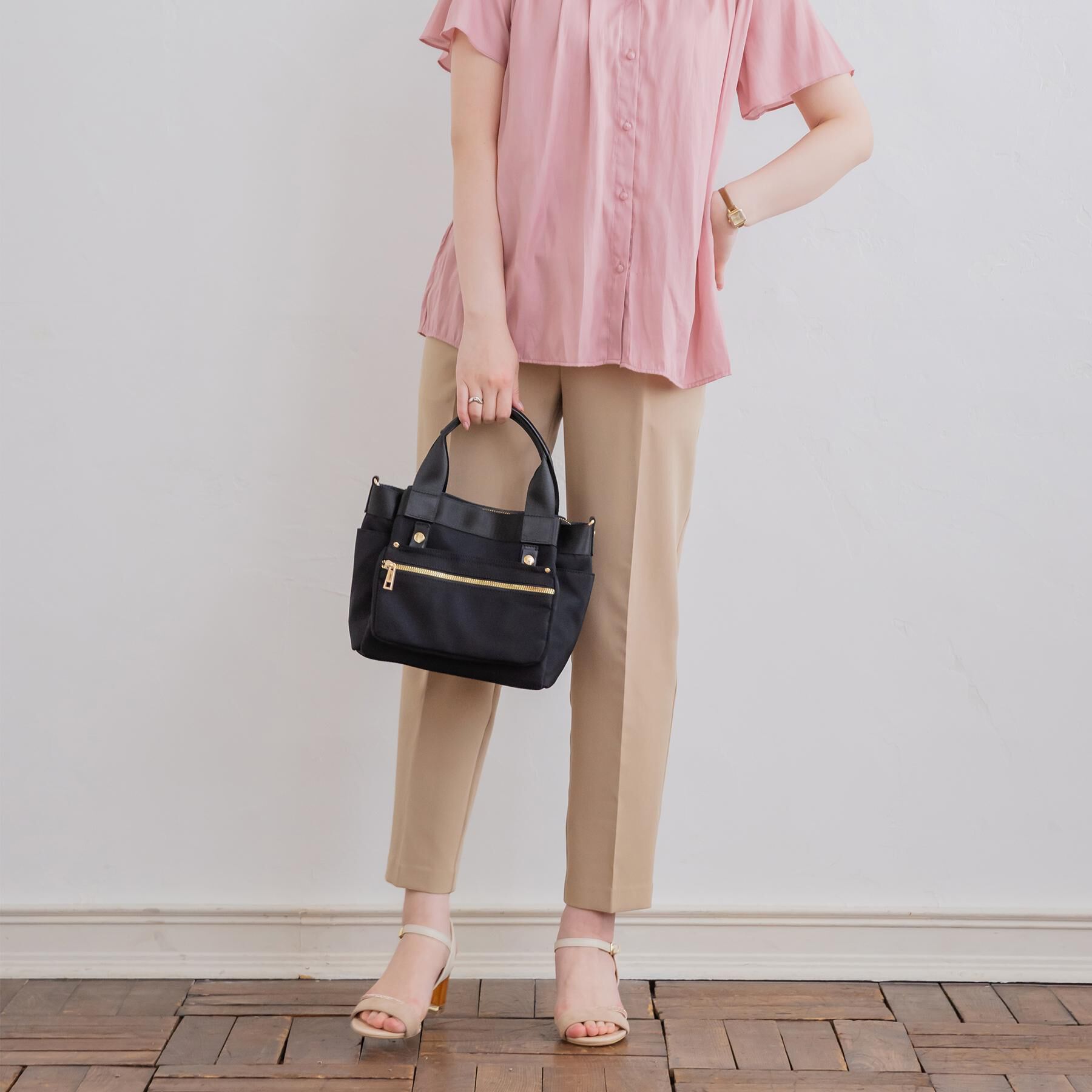 ITS&rsquo;DEMO「着脱ポケット2WAYミニトート」|ハンドバッグ|