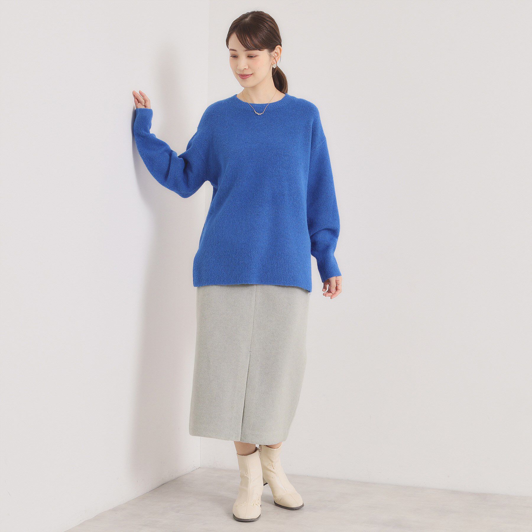 ITS&rsquo;DEMO「【ウエストゴム】シャギーモッサタイトスカート」|スカート|