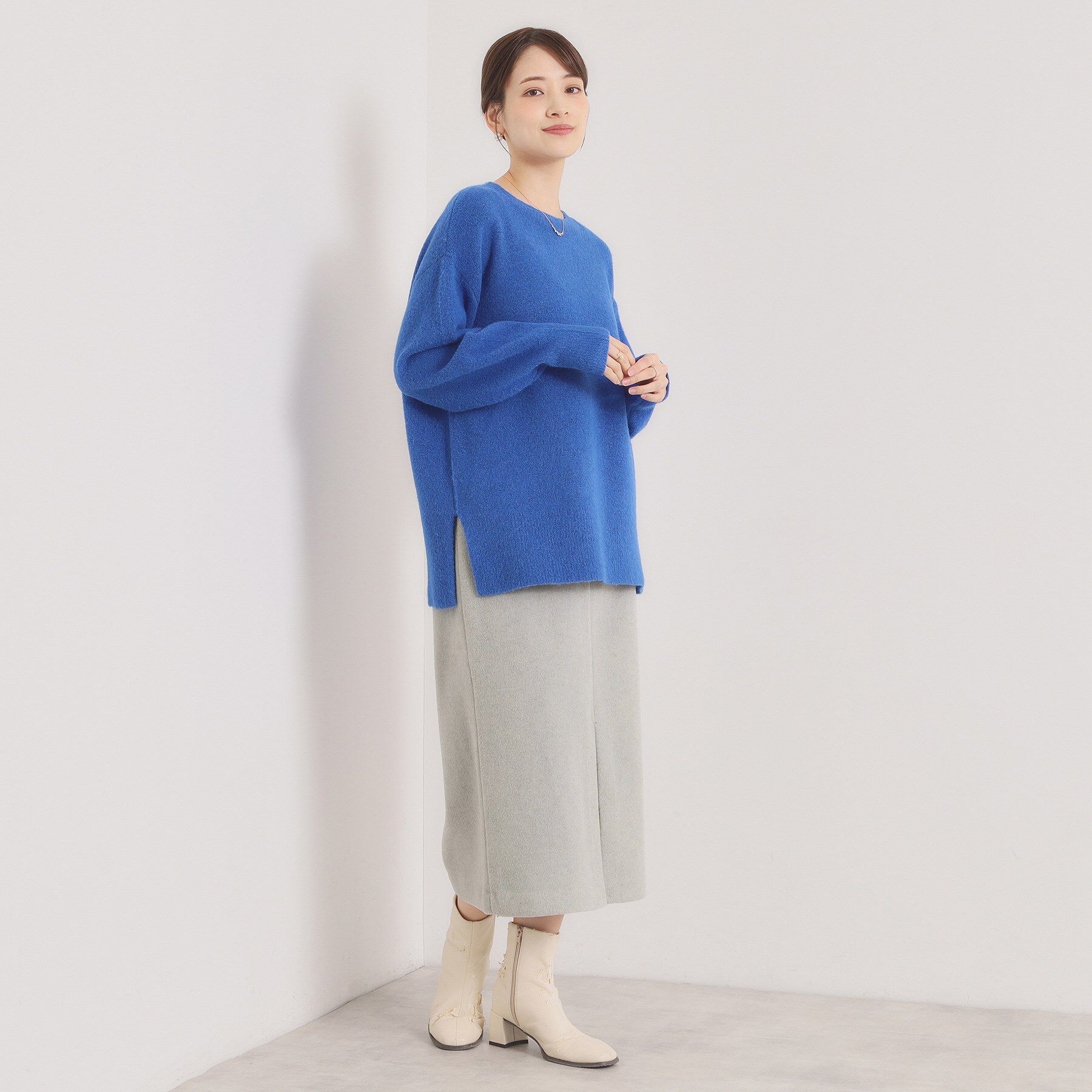 ITS&rsquo;DEMO「【ウエストゴム】シャギーモッサタイトスカート」|スカート|