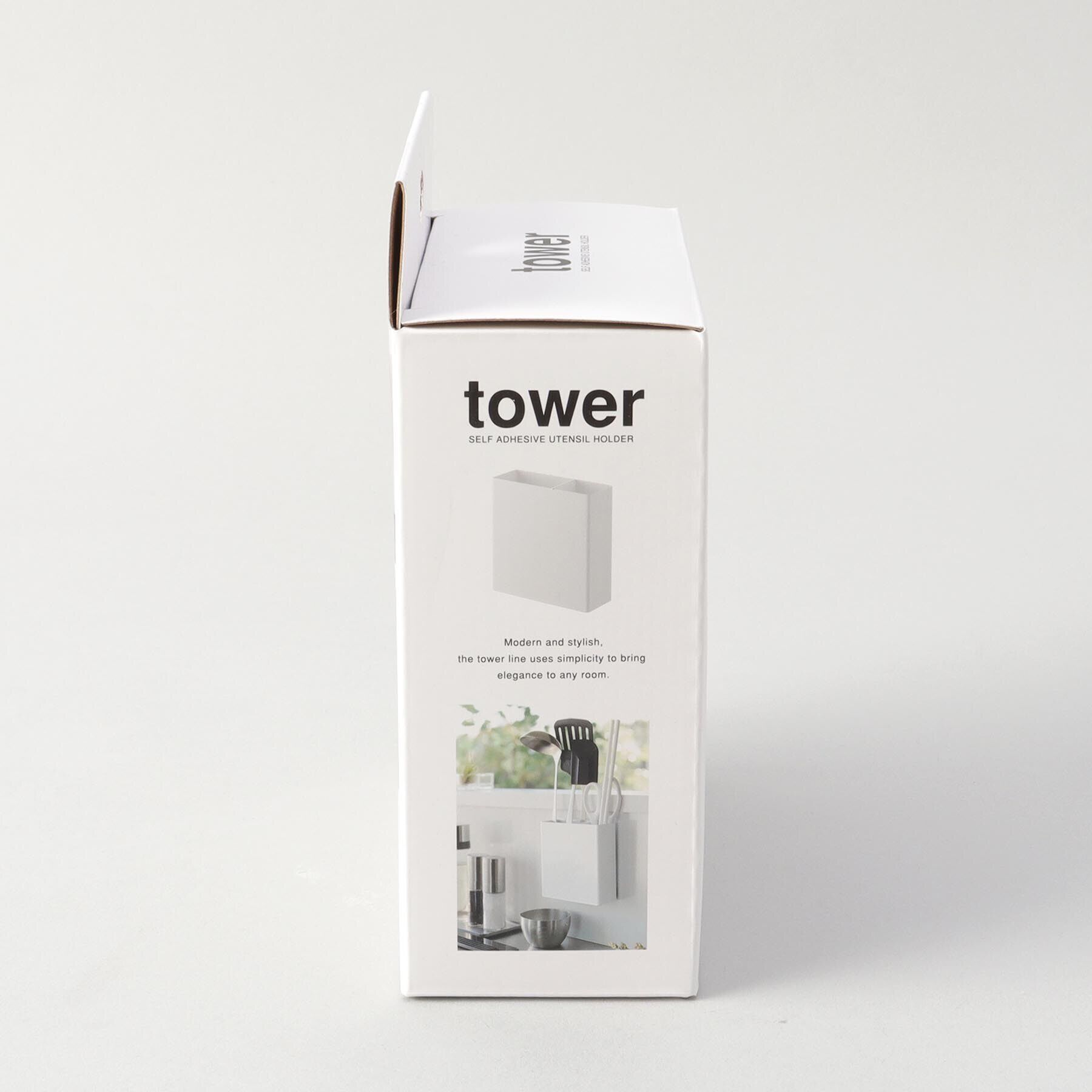 212 KITCHEN STORE「フィルムフックキッチンツールホルダー WH 山崎実業 ＜tower タワー＞」|食器・キッチングッズ|