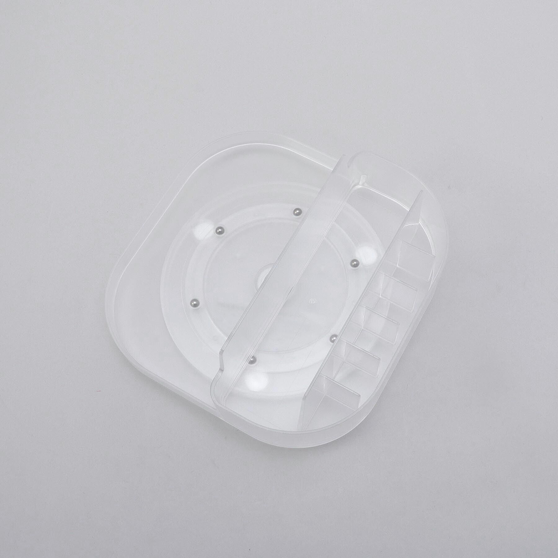 212 KITCHEN STORE「冷蔵庫中回転式仕切り付きトレー スクエア WH 山崎実業 ＜tower タワー＞」|食器・キッチングッズ|