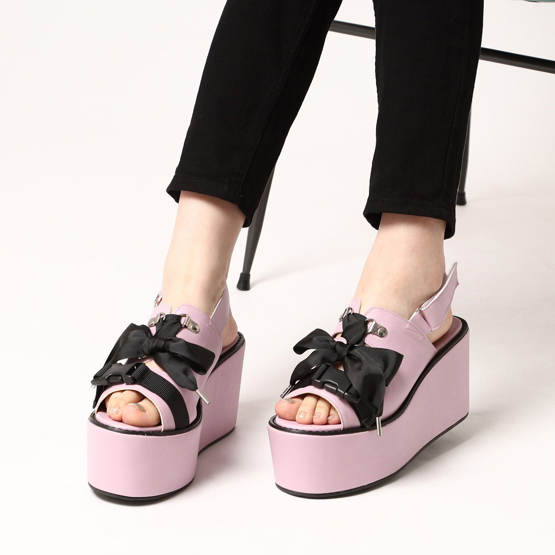 csT&P「厚底レースアップサンダル」|サンダル|