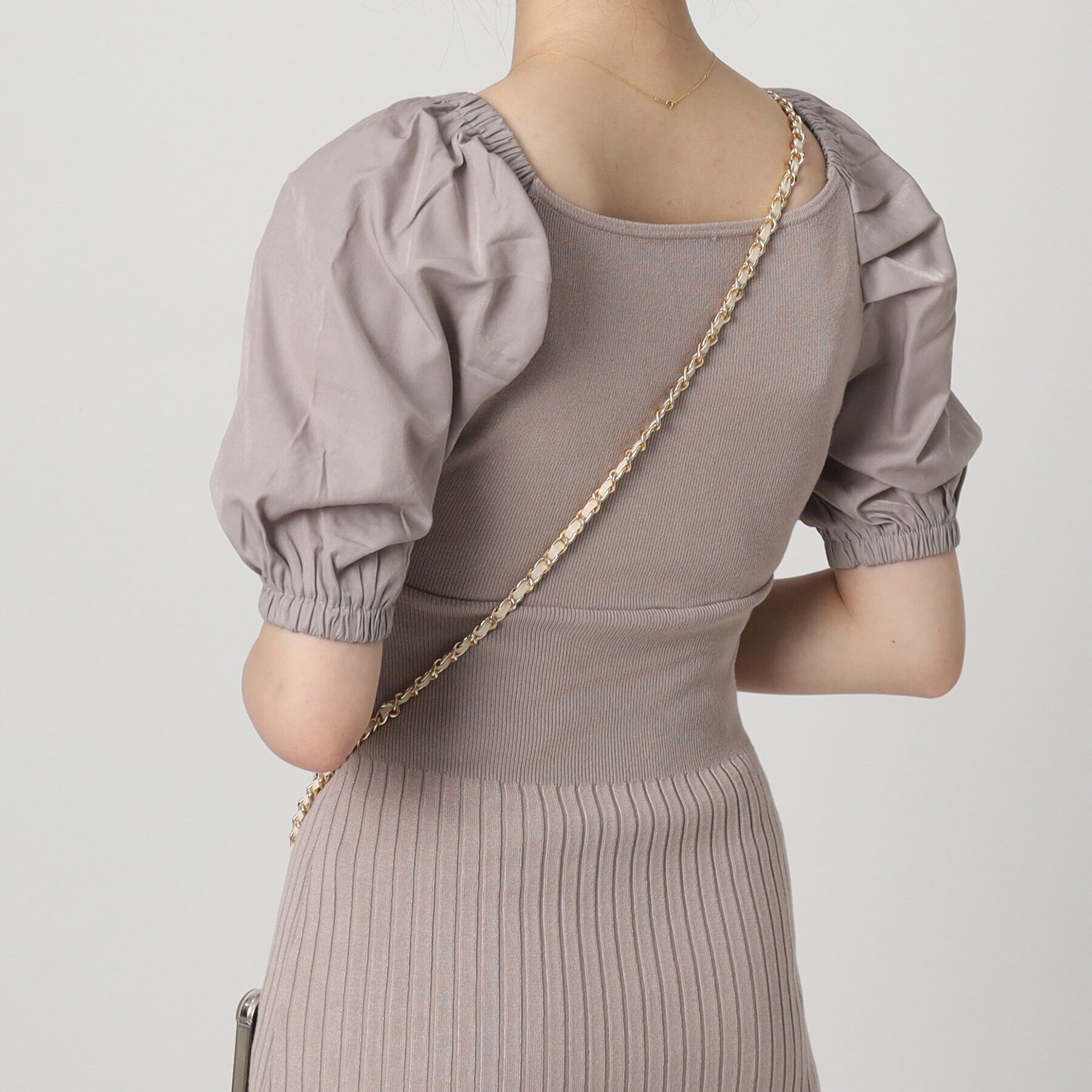 Grandedge「ポーチ付きチェーンスマホショルダー」|ストラップ|