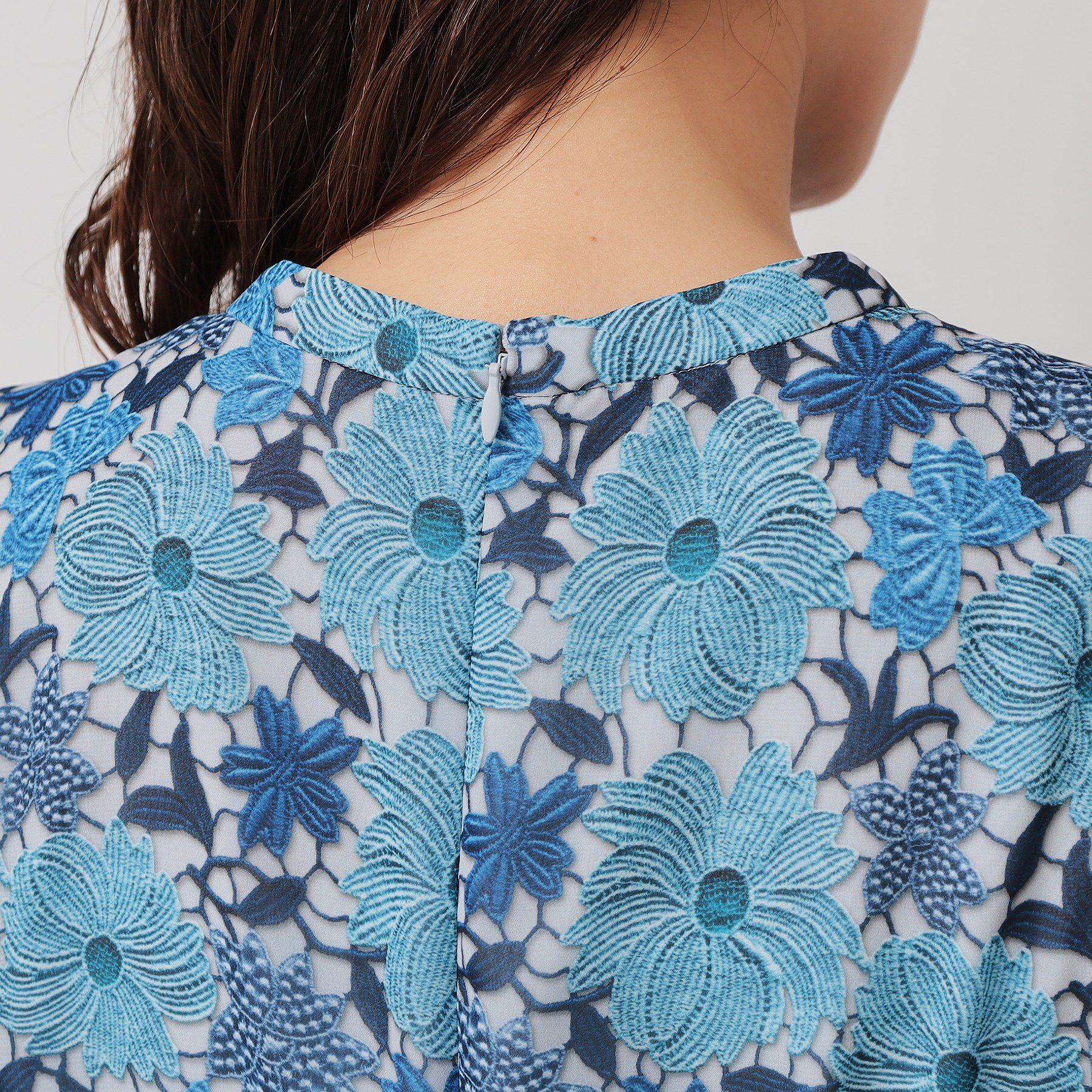 SunaUna「【完売間近／&yours project】レース柄プリーツワンピース」|ワンピース|